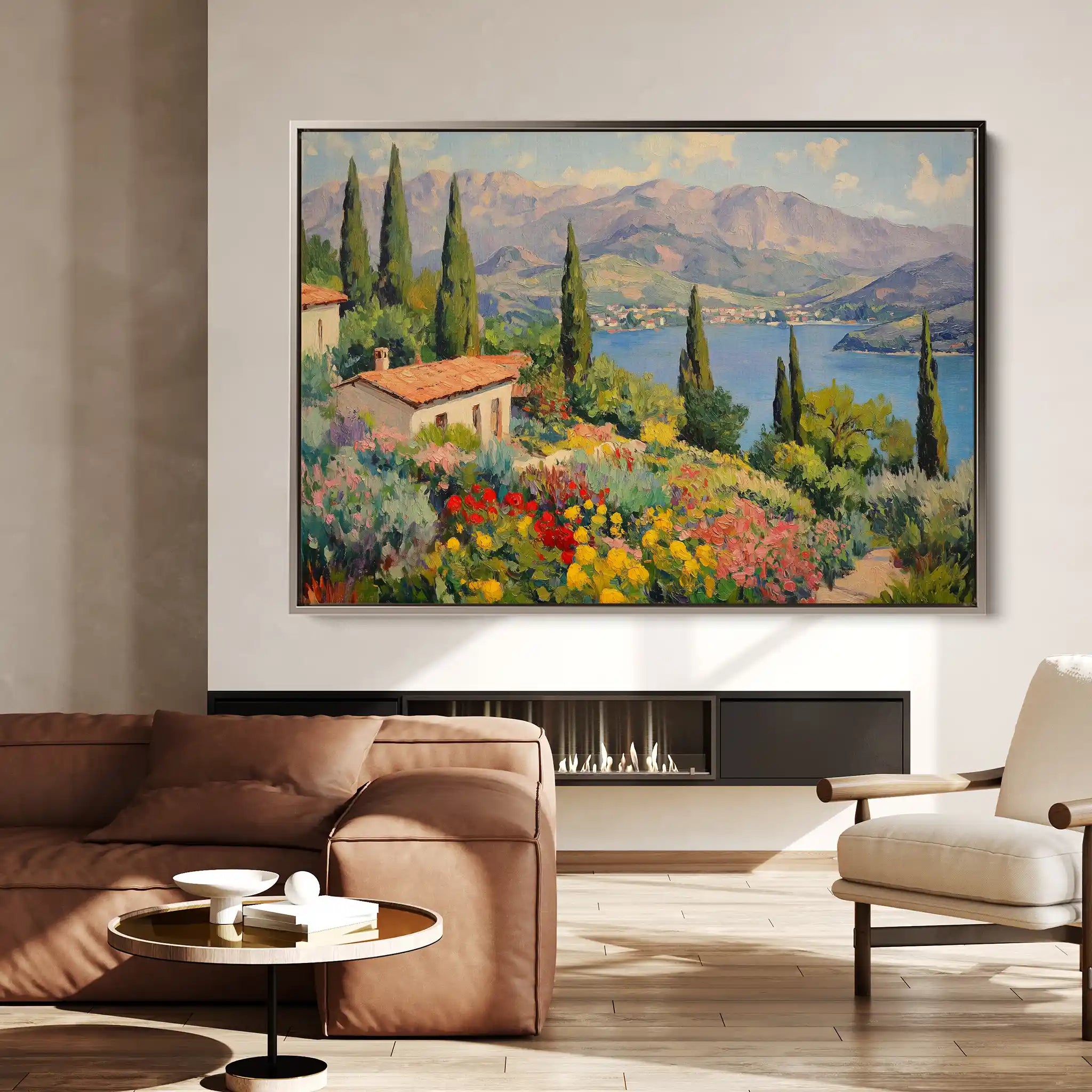 Landscape 480 Canvas Art 60 x 40 cm / Black