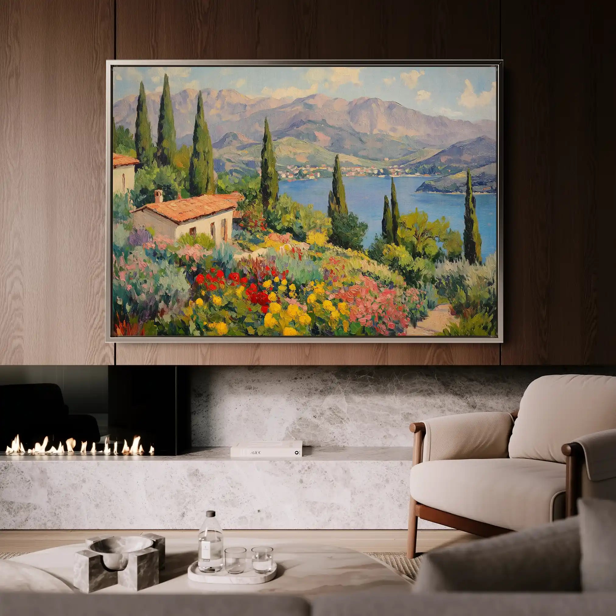 Landscape 480 Canvas Art 60 x 40 cm / Black
