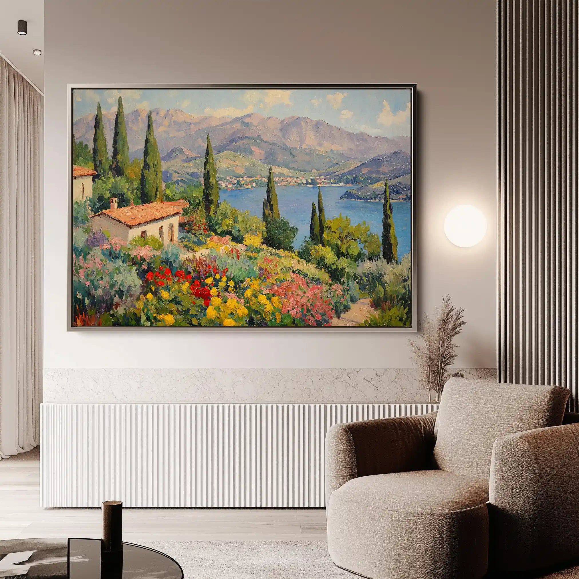 Landscape 480 Canvas Art 60 x 40 cm / Black