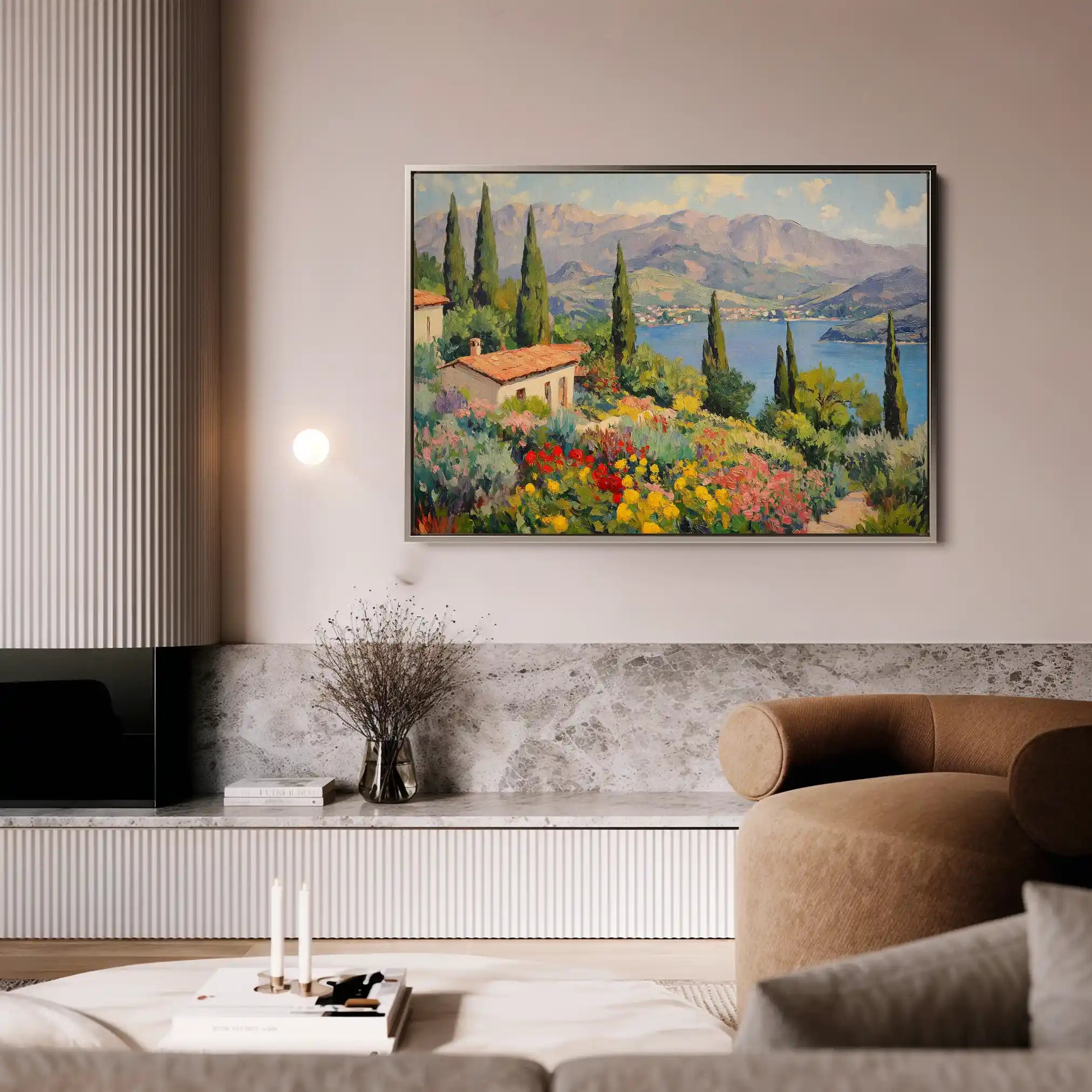Landscape 480 Canvas Art 60 x 40 cm / Black