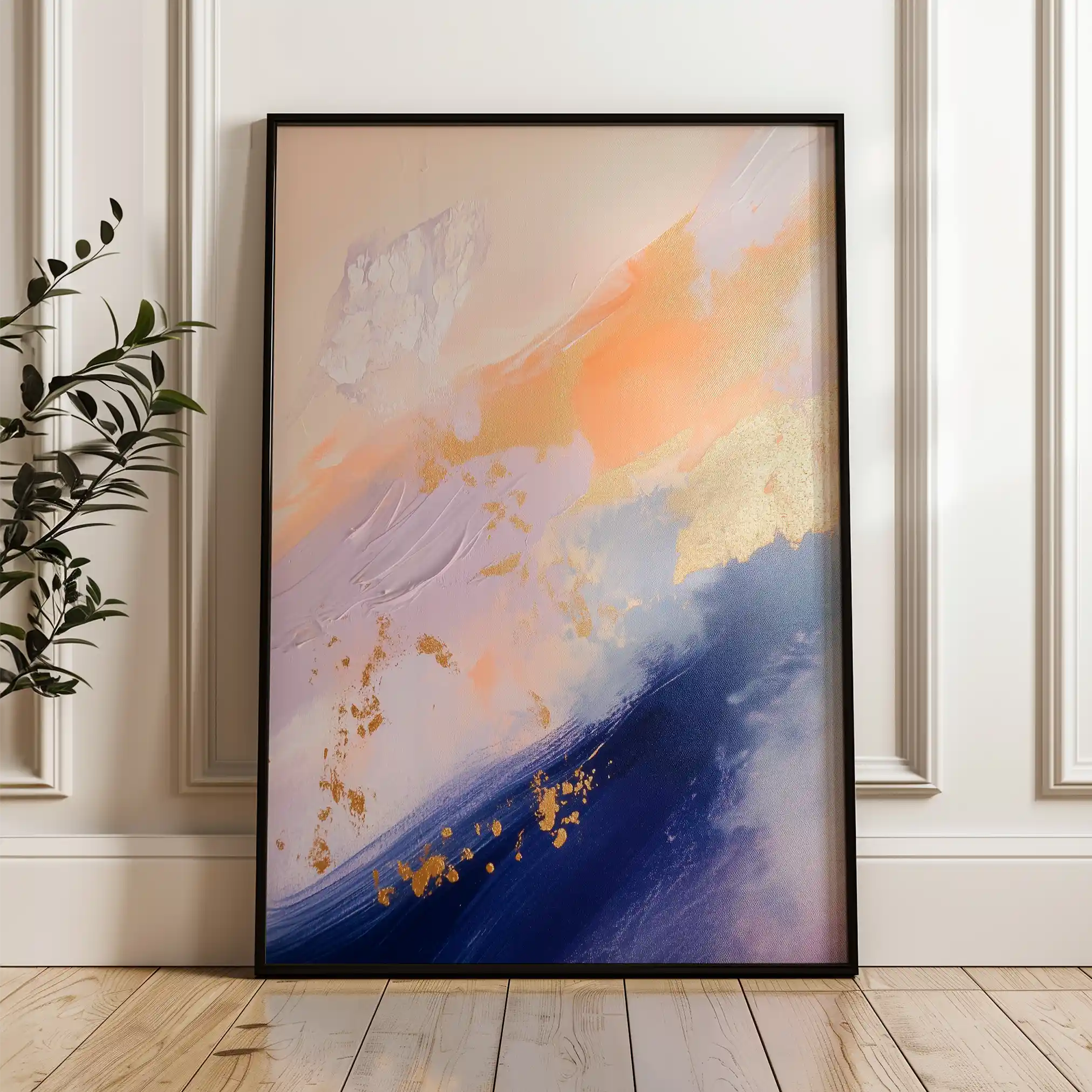 Abstract 481 Canvas Art 60 x 40 cm / Black