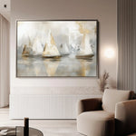 Landscape 481 Canvas Art 60 x 40 cm / Black