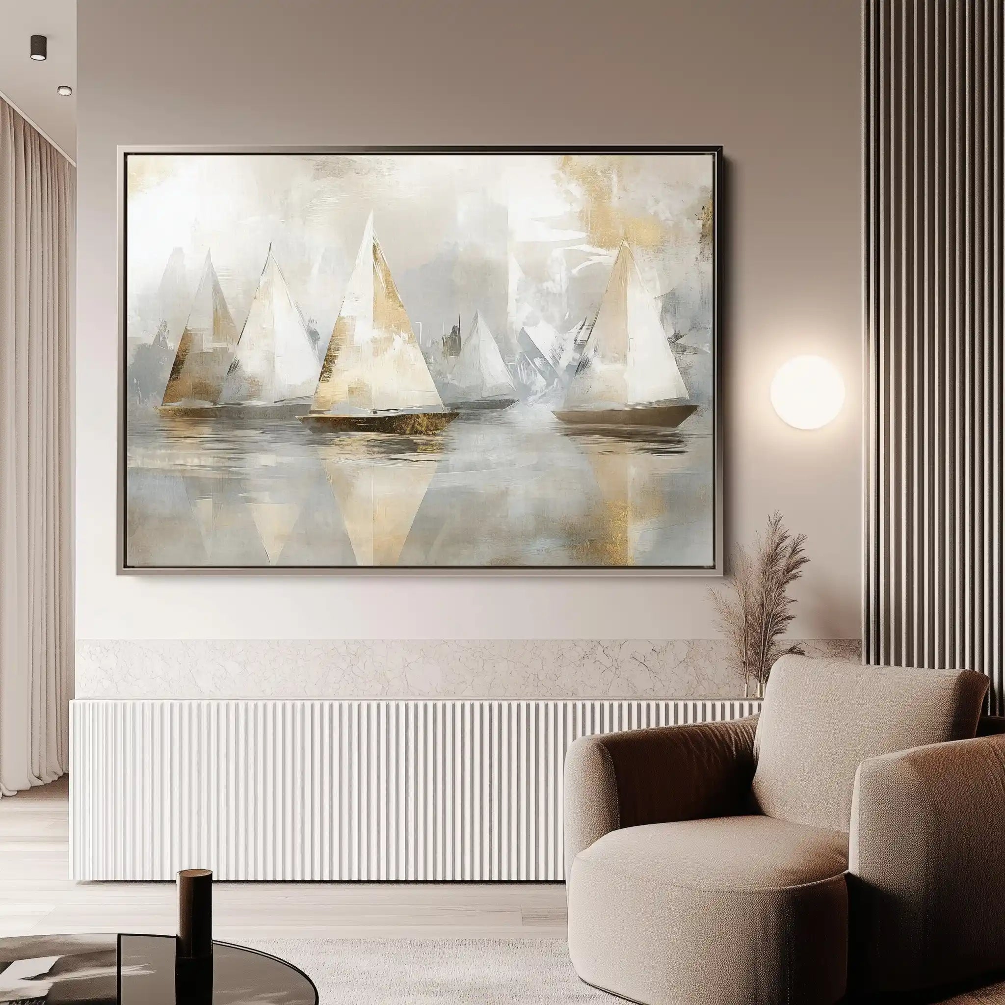 Landscape 481 Canvas Art 60 x 40 cm / Black