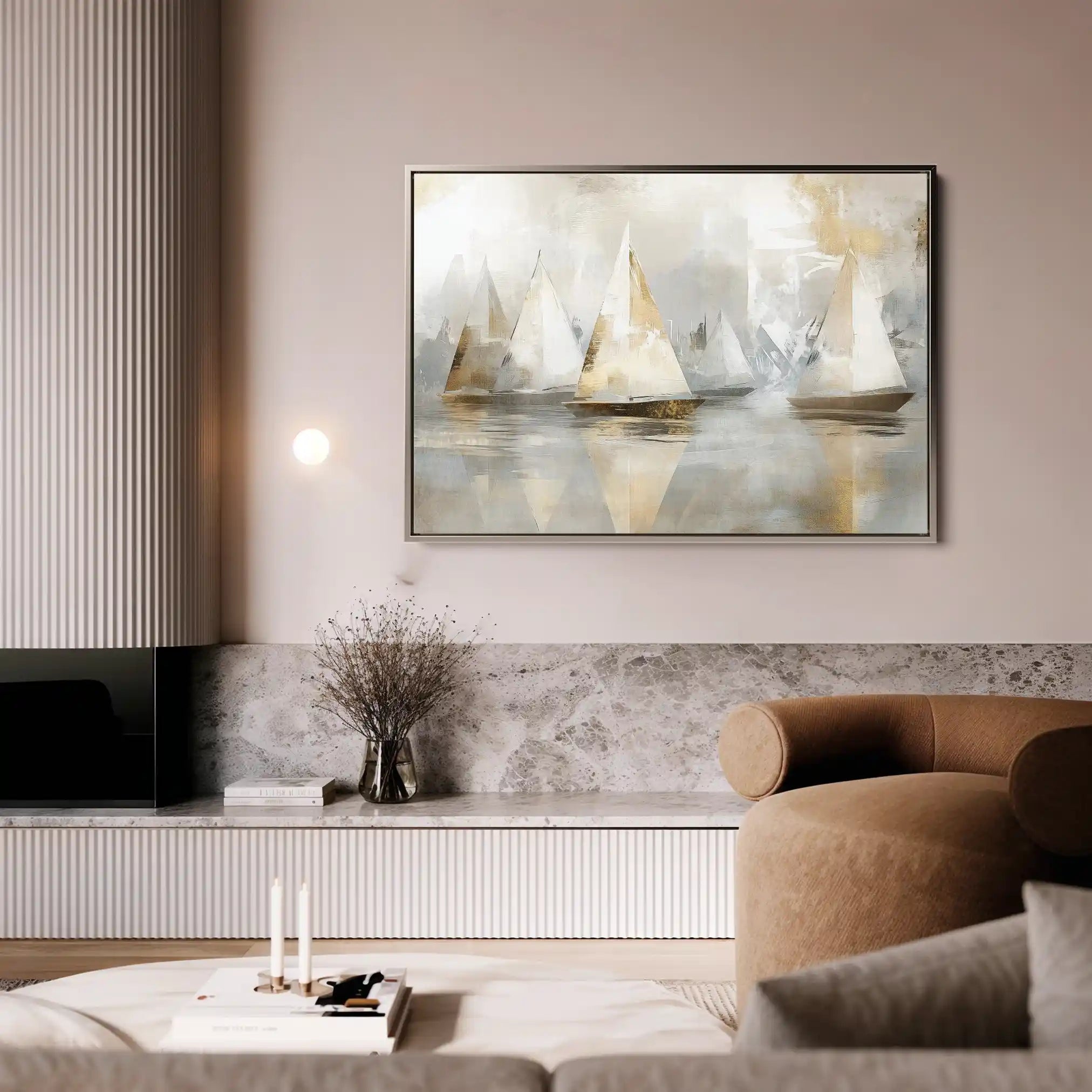 Landscape 481 Canvas Art 60 x 40 cm / Black