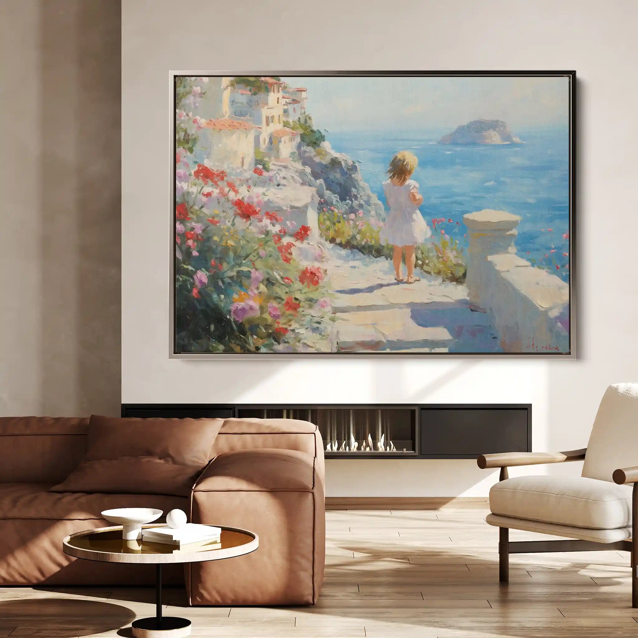 Landscape 483 Canvas Art 60 x 40 cm / Black