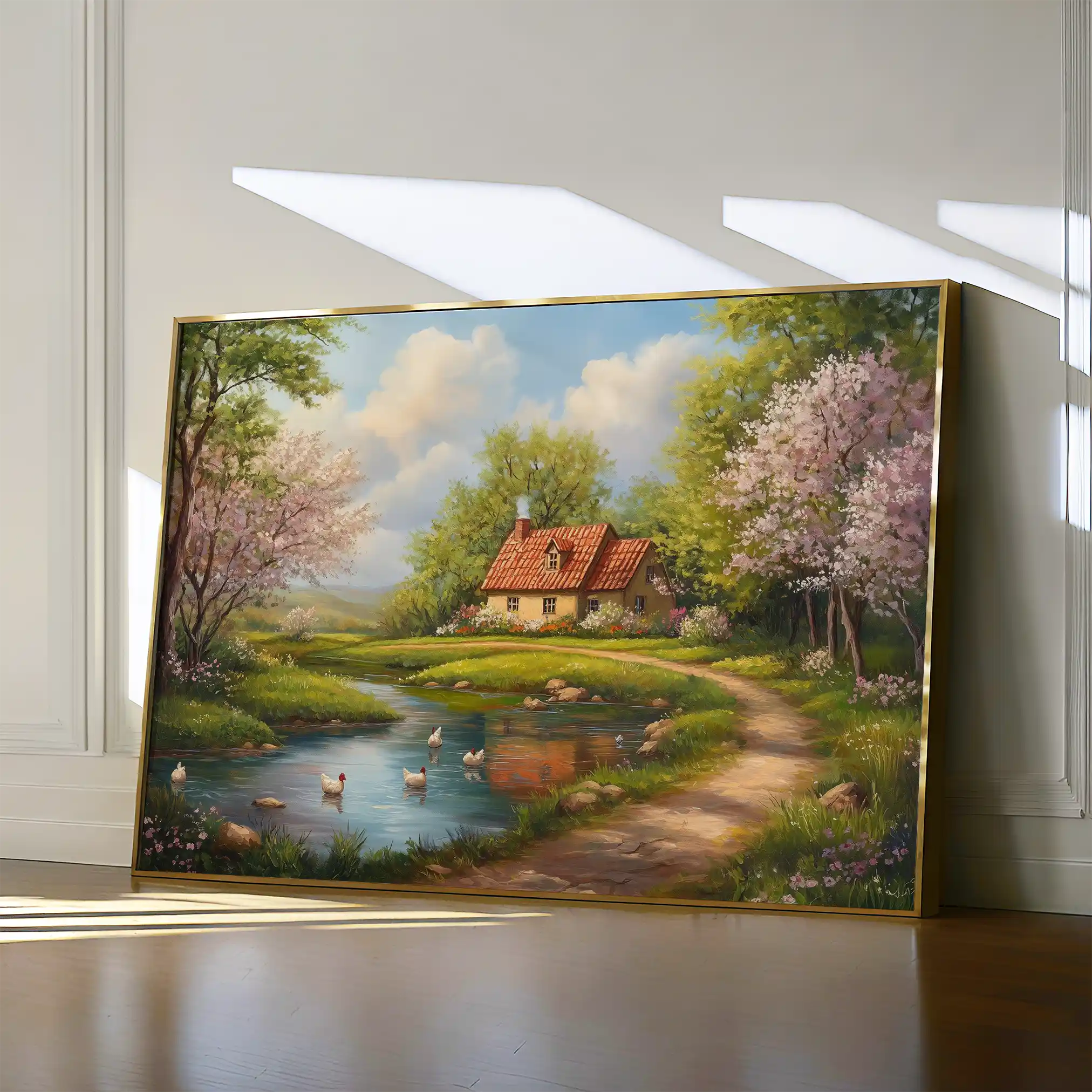 Landscape 484 Canvas Art 60 x 40 cm / Black