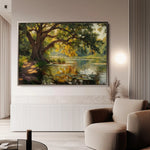 Landscape 485 Canvas Art 60 x 40 cm / Black