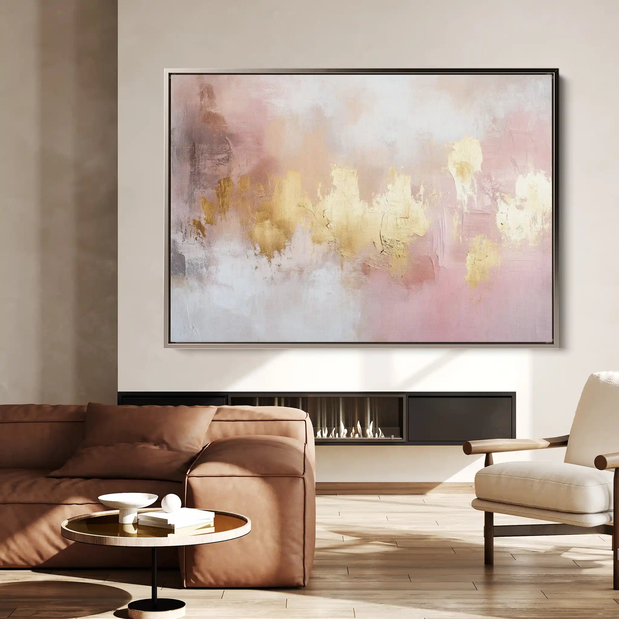 Abstract 486 Canvas Art 60 x 40 cm / Black
