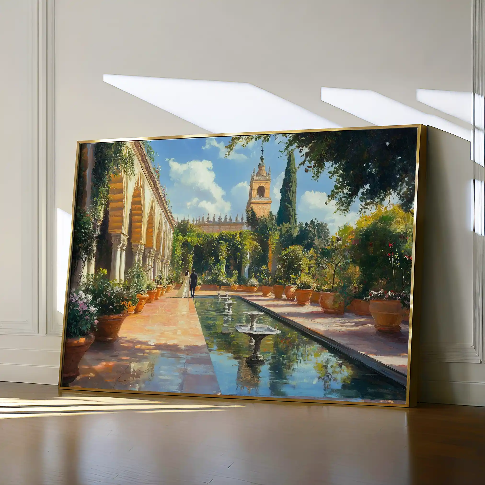 Landscape 488 Canvas Art 60 x 40 cm / Black