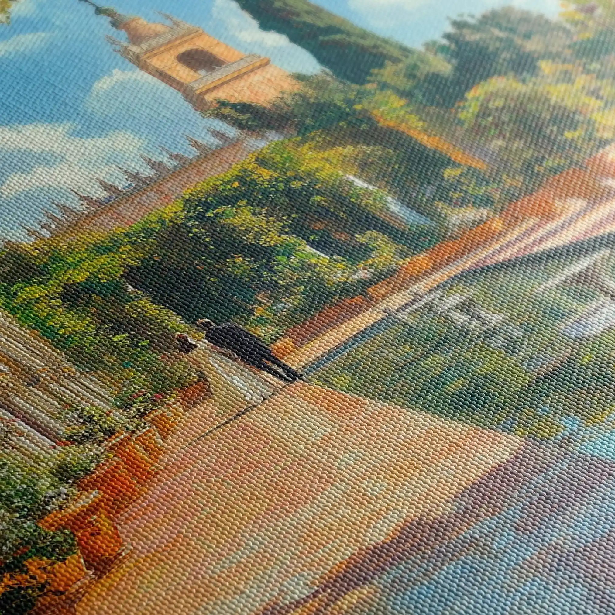 Landscape 488 Canvas Art 60 x 40 cm / Black