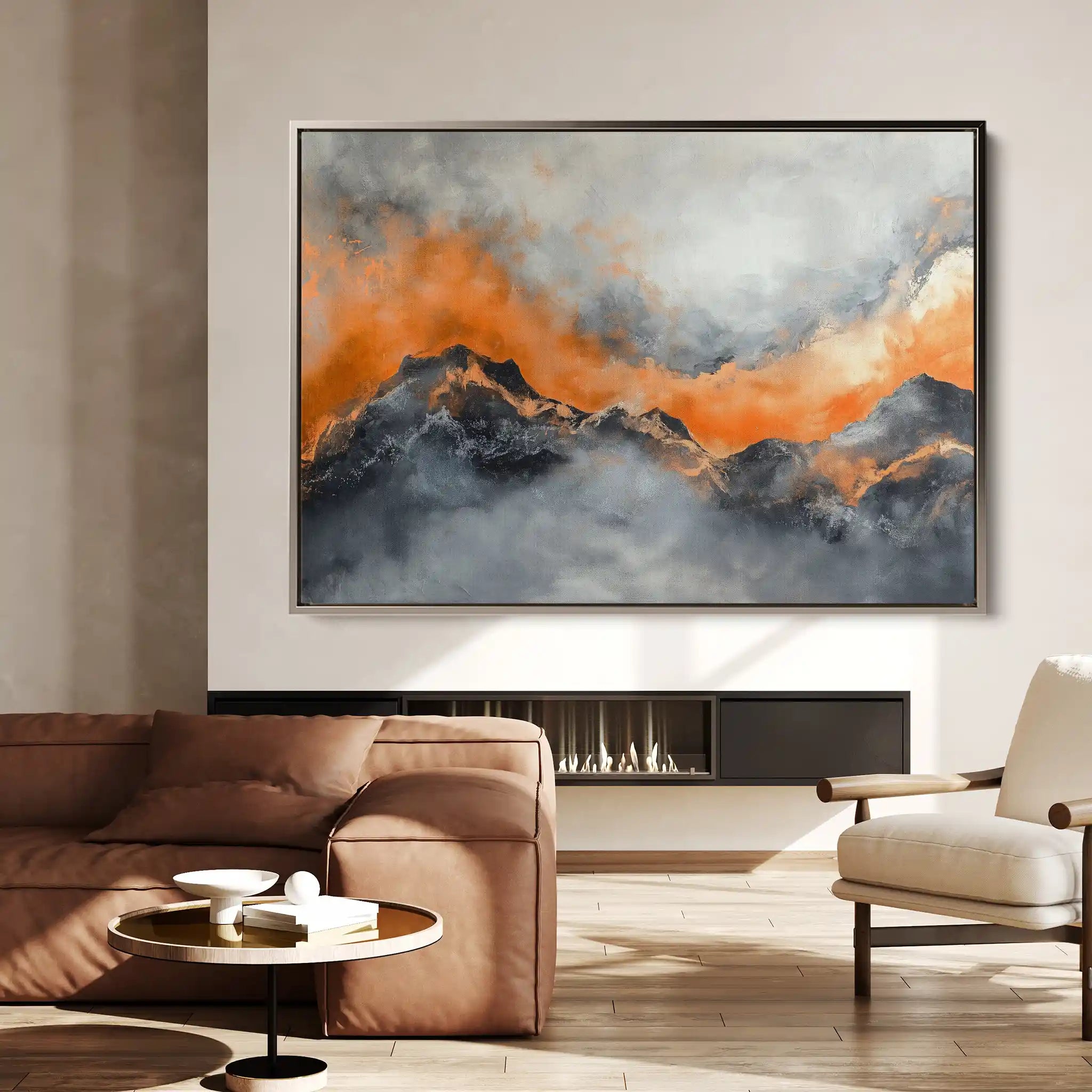 Abstract 489 Canvas Art 60 x 40 cm / Black