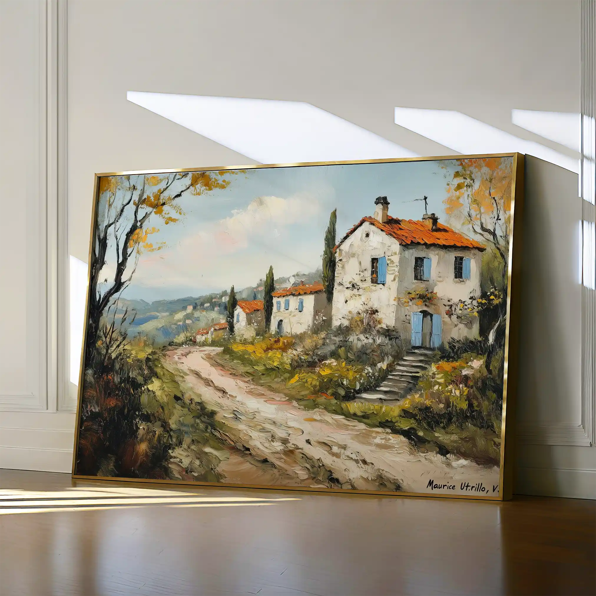 Landscape 490 Canvas Art 60 x 40 cm / Black