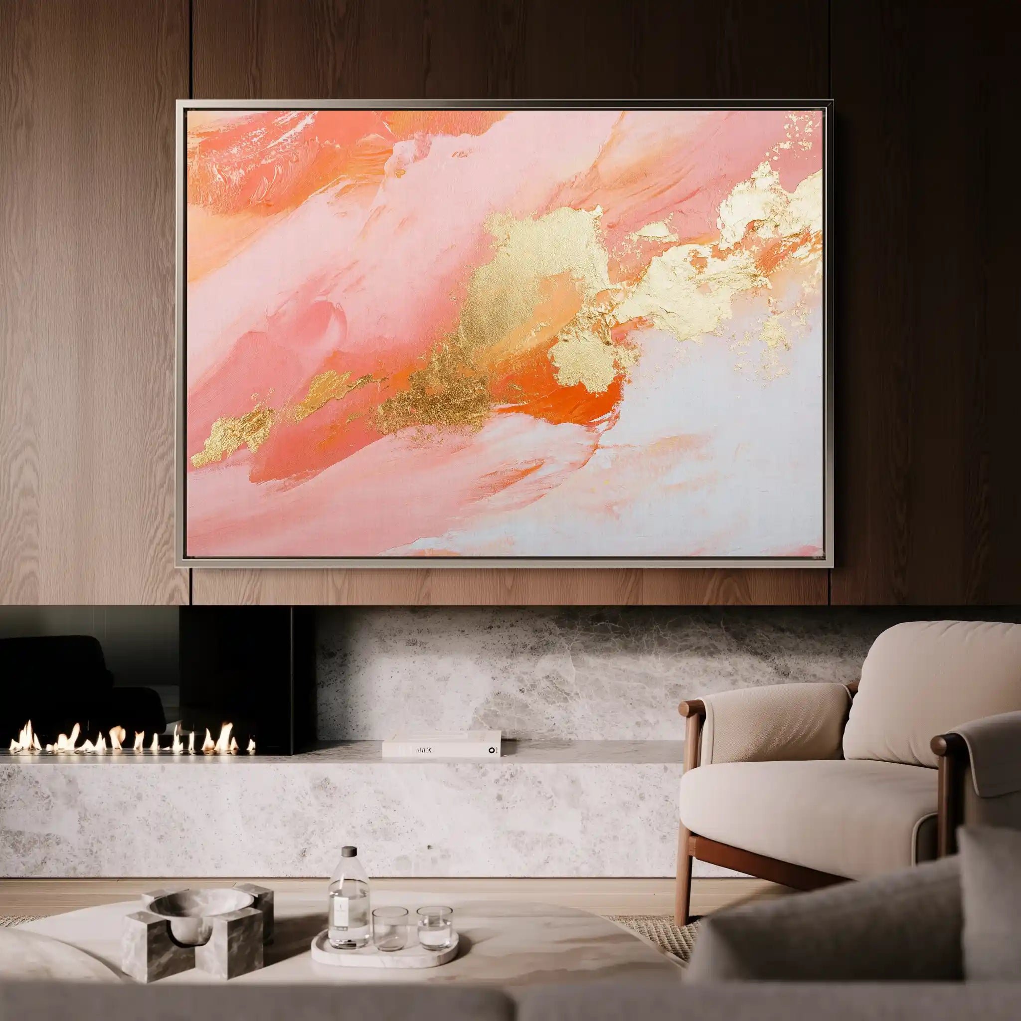 Abstract 491 Canvas Art 60 x 40 cm / Black