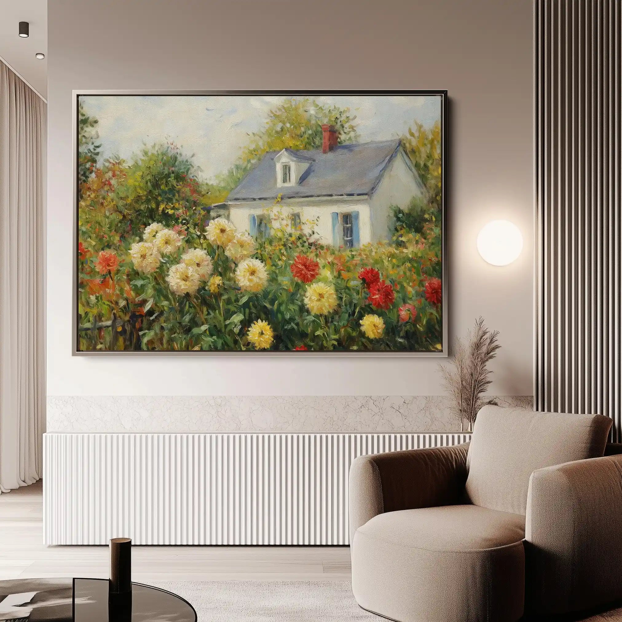Landscape 491 Canvas Art 60 x 40 cm / Black