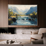 Landscape 492 Canvas Art 60 x 40 cm / Black