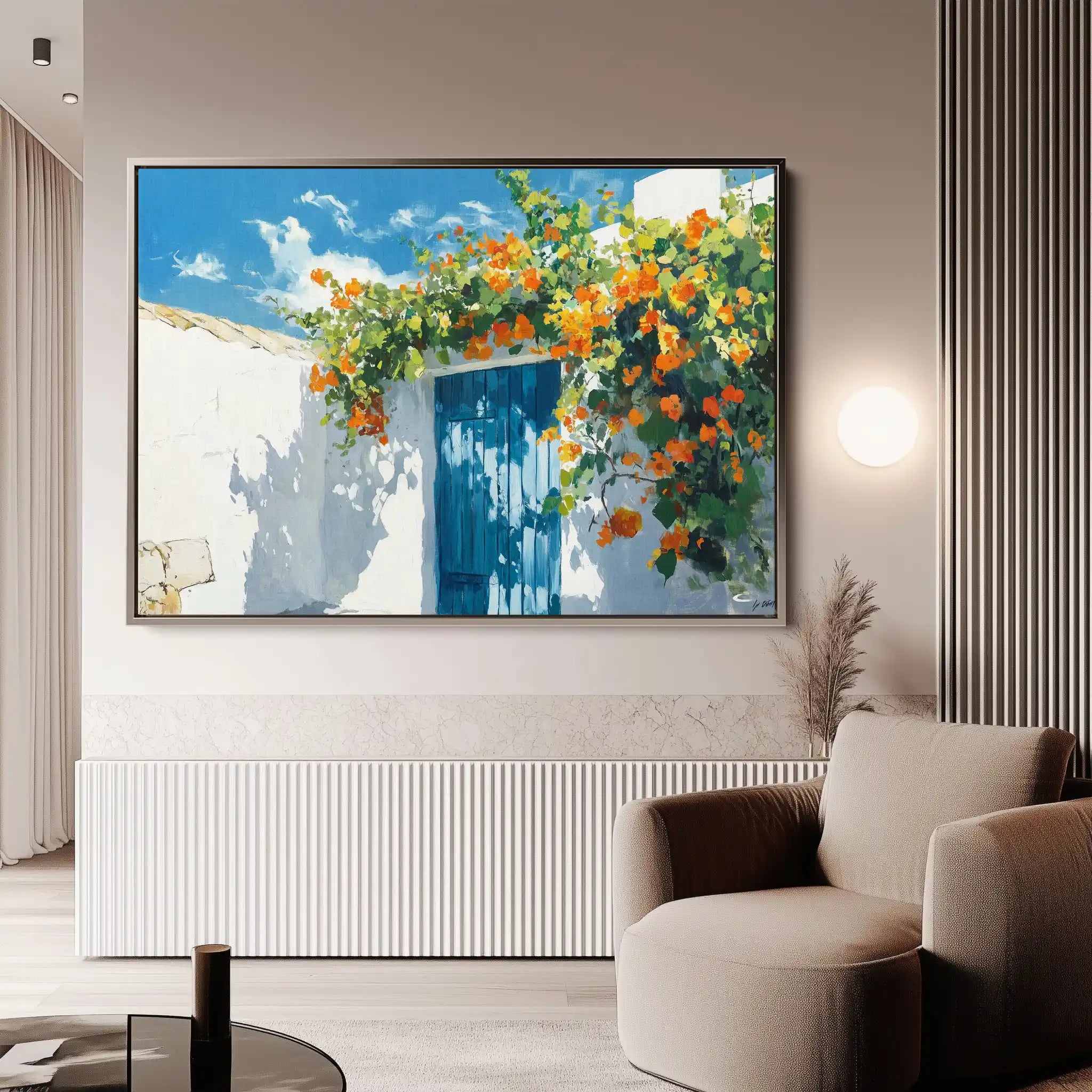 Landscape 493 Canvas Art 60 x 40 cm / Black