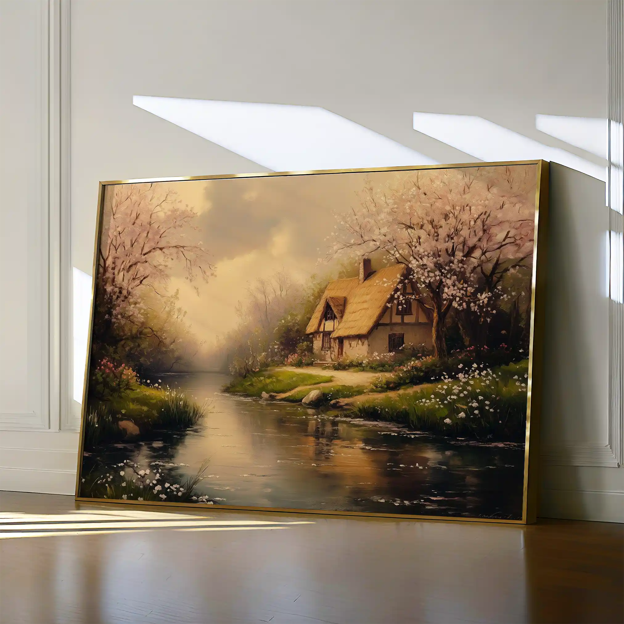 Landscape 494 Canvas Art 60 x 40 cm / Black
