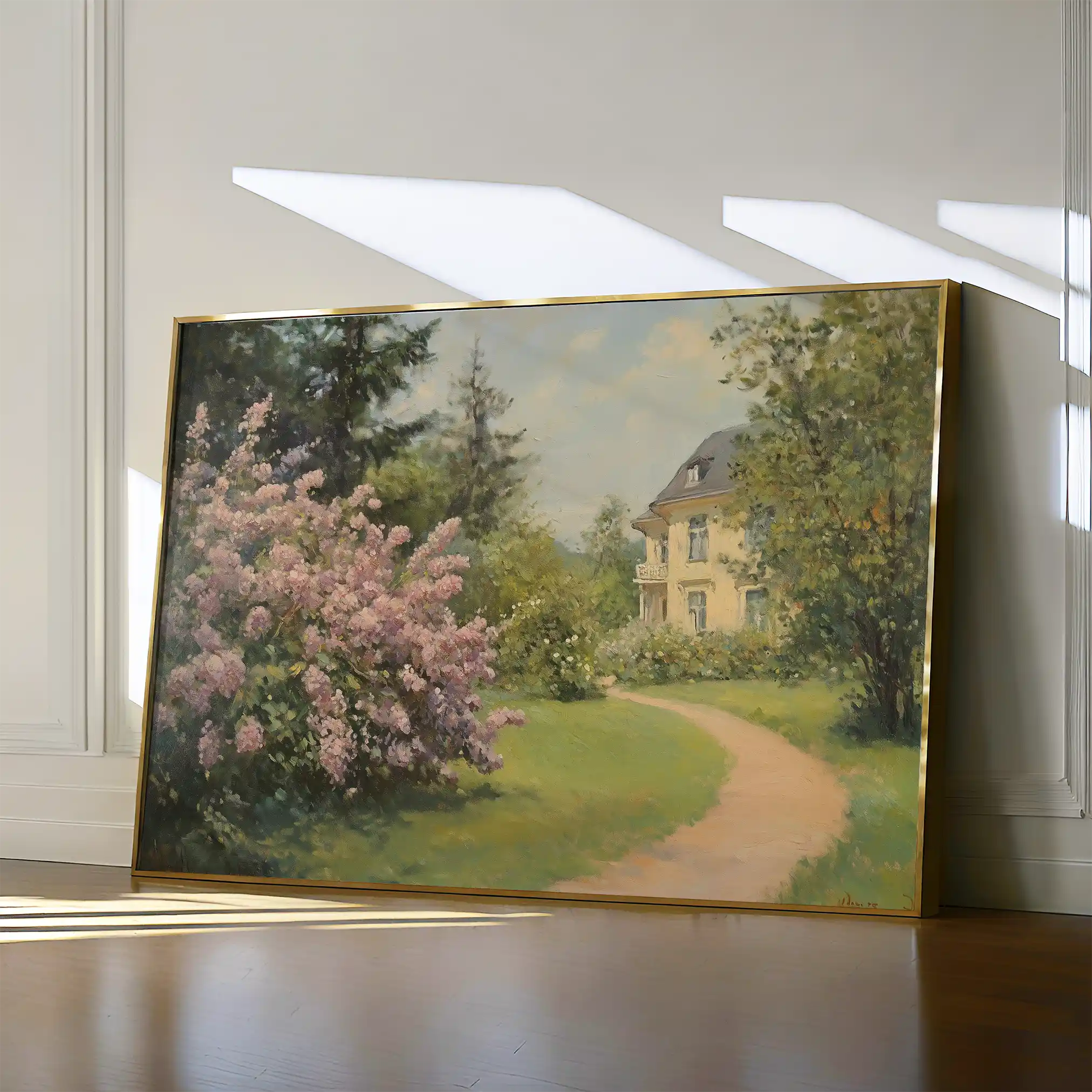 Landscape 495 Canvas Art 60 x 40 cm / Black