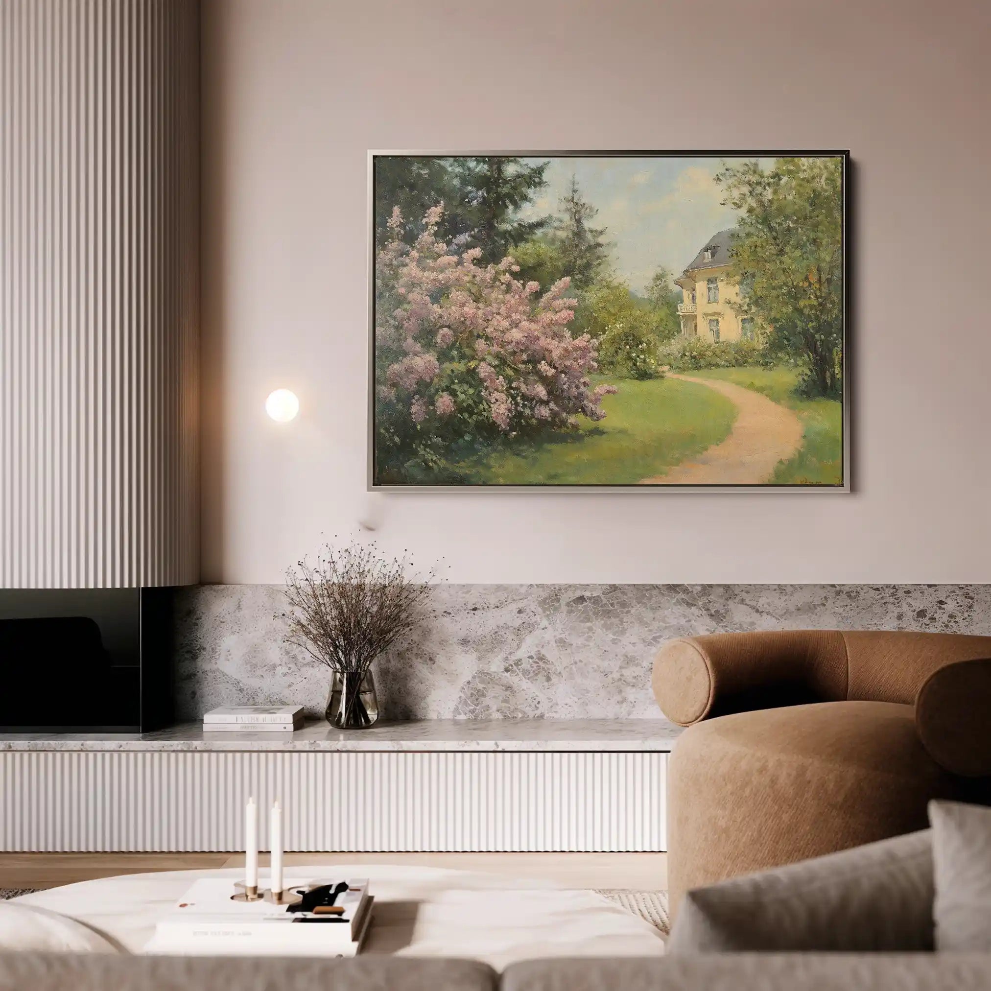 Landscape 495 Canvas Art 60 x 40 cm / Black