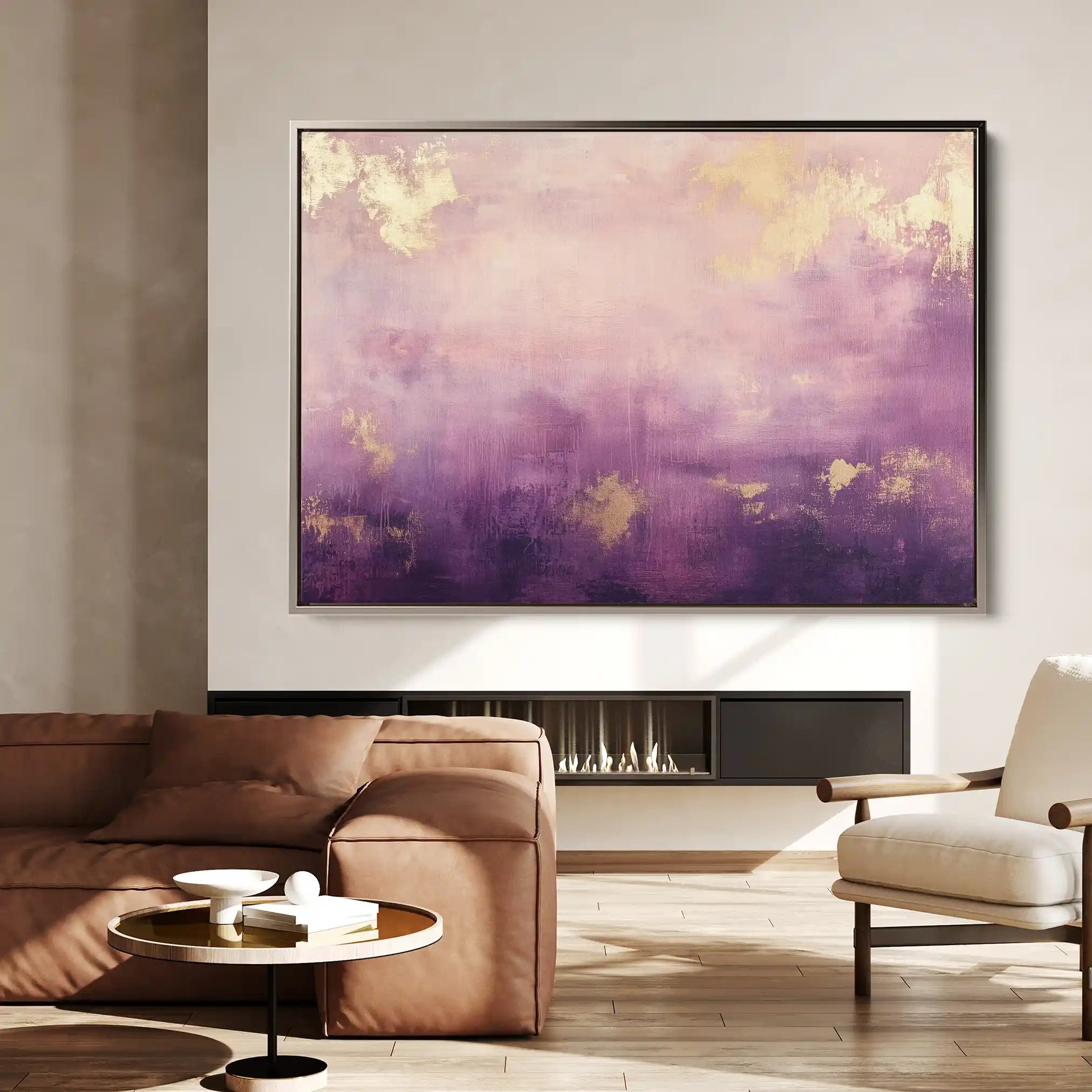 Abstract 496 Canvas Art 60 x 40 cm / Black