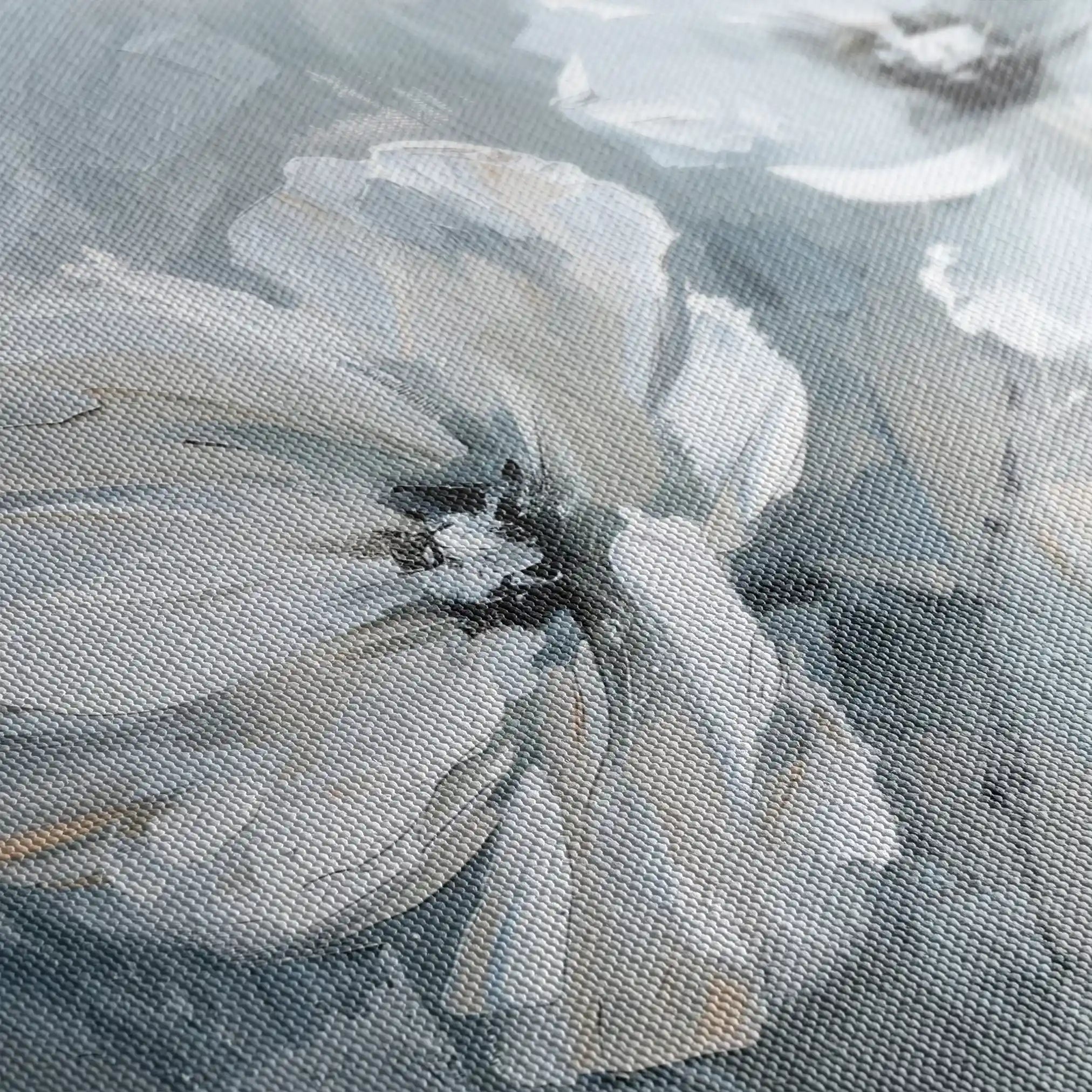 Floral 496 Canvas Art 60 x 40 cm / Black