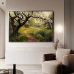 Landscape 496 Canvas Art 60 x 40 cm / Black