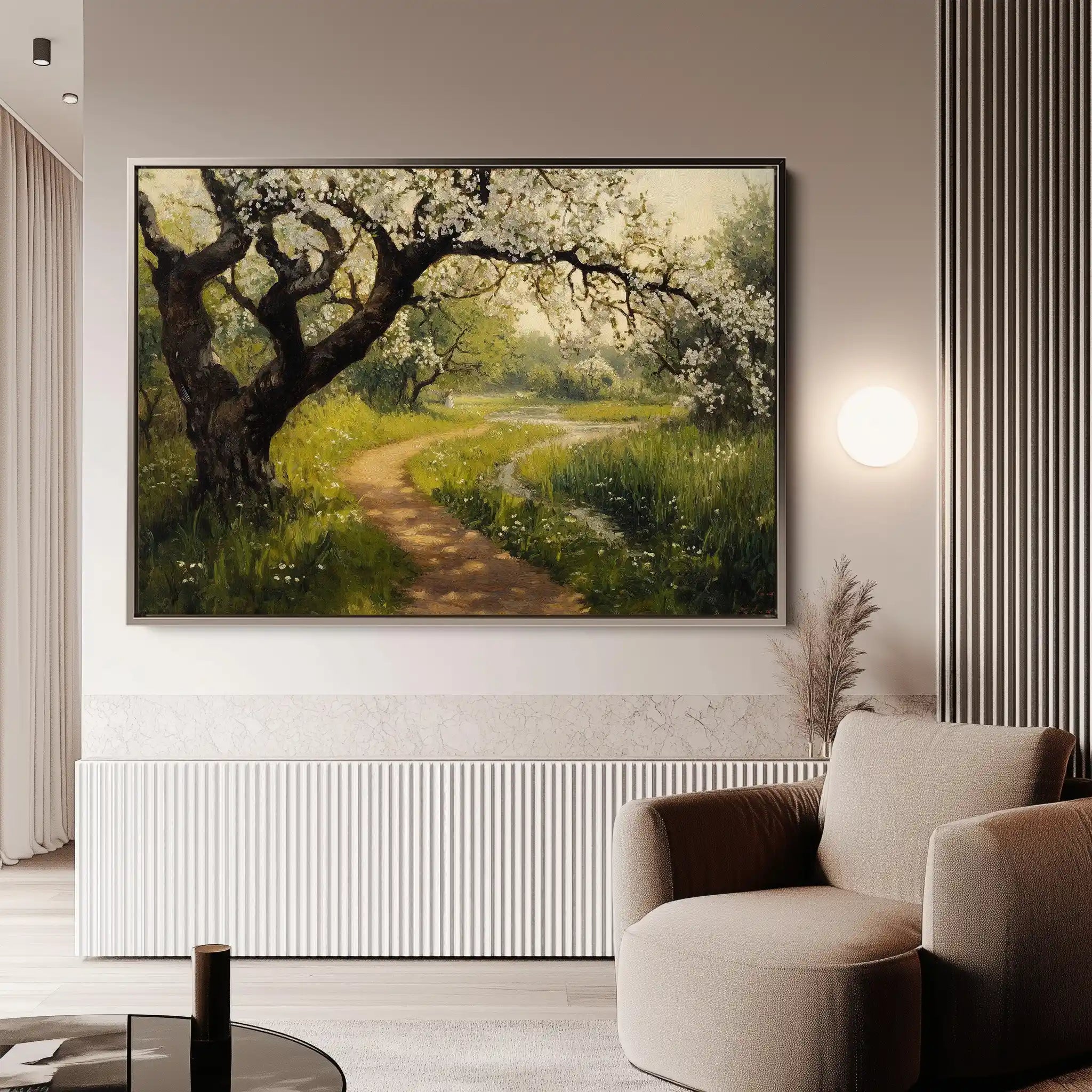 Landscape 496 Canvas Art 60 x 40 cm / Black