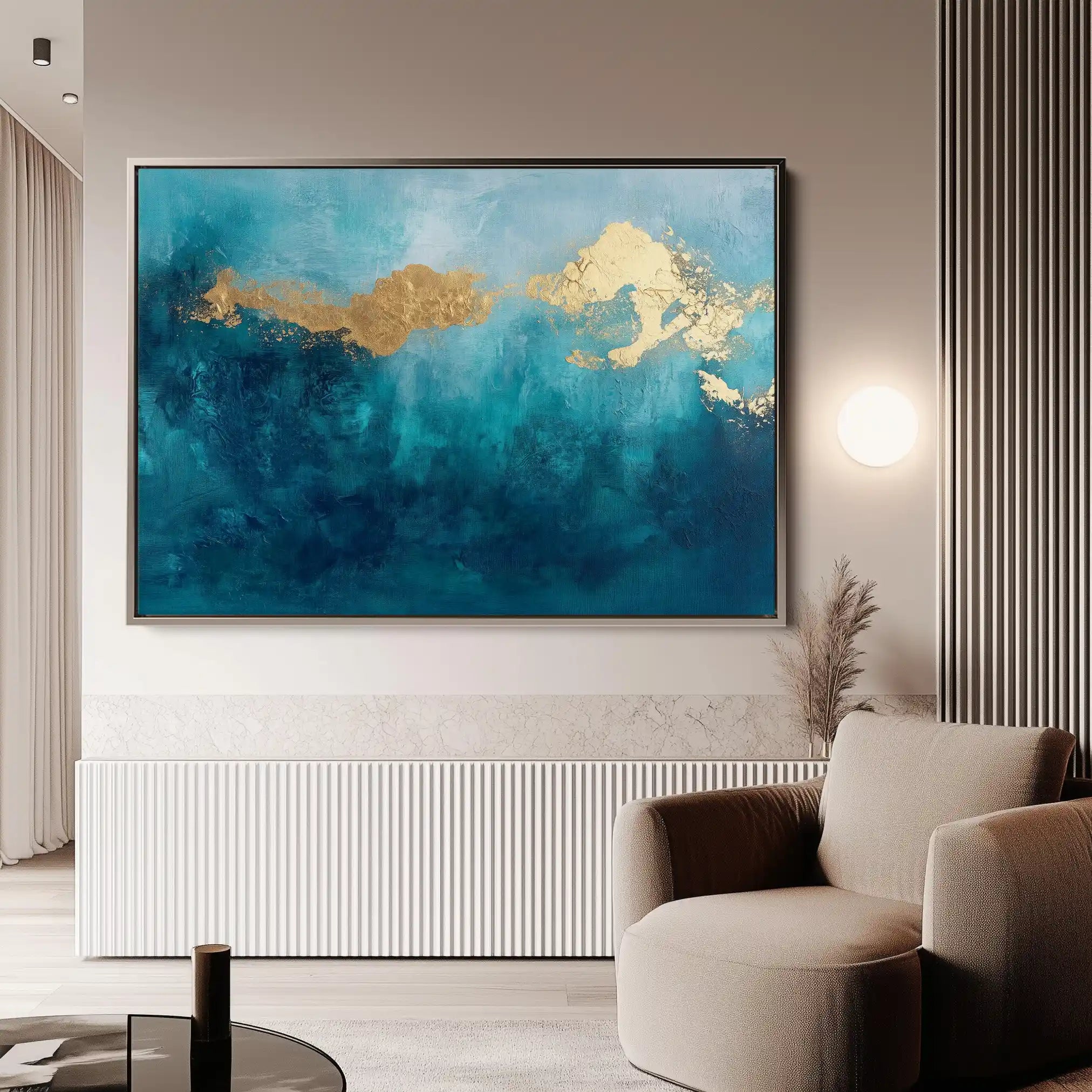 Abstract 497 Canvas Art 60 x 40 cm / Black
