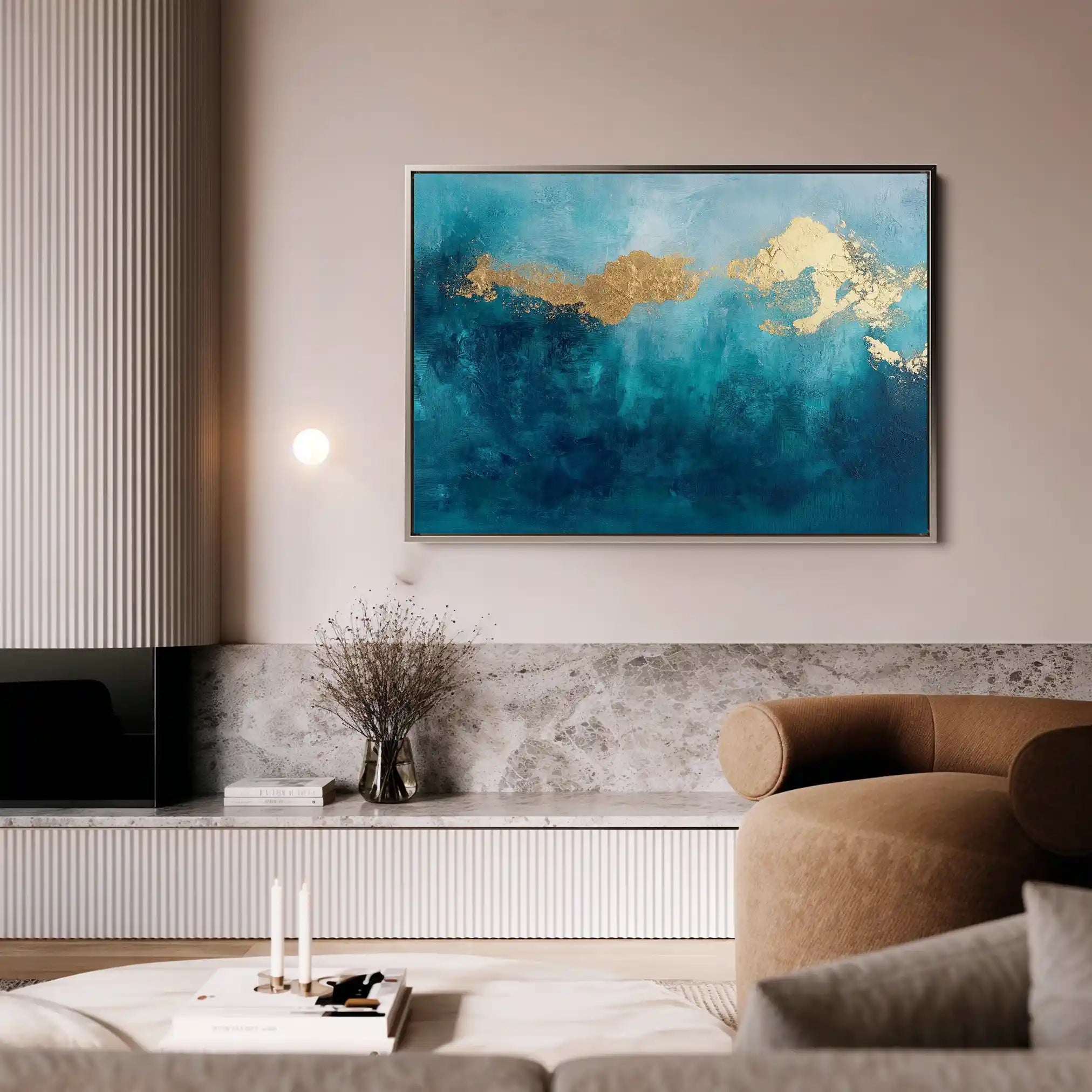 Abstract 497 Canvas Art 60 x 40 cm / Black