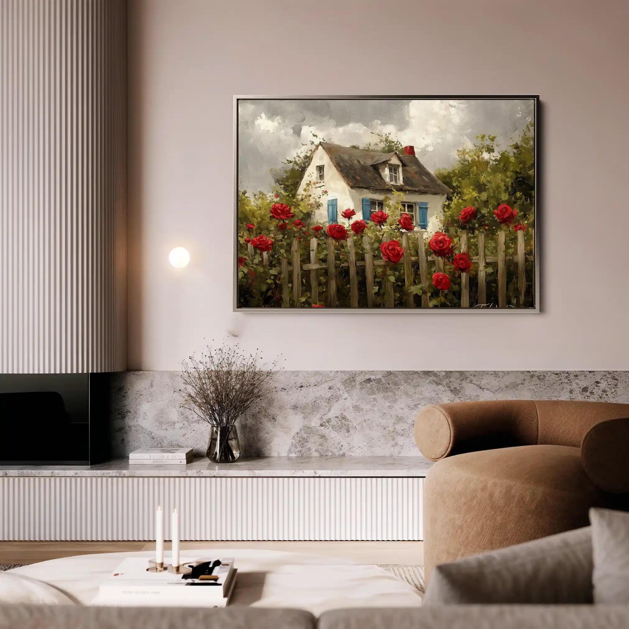 Landscape 497 Canvas Art 60 x 40 cm / Black
