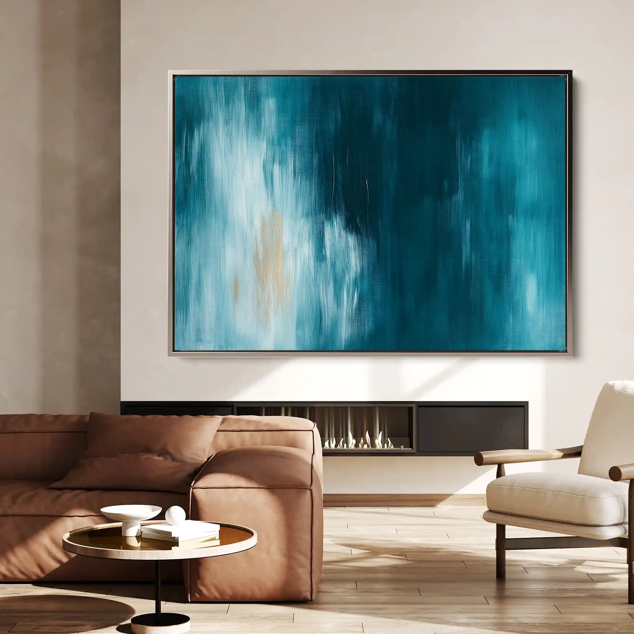 Abstract 498 Canvas Art 60 x 40 cm / Black