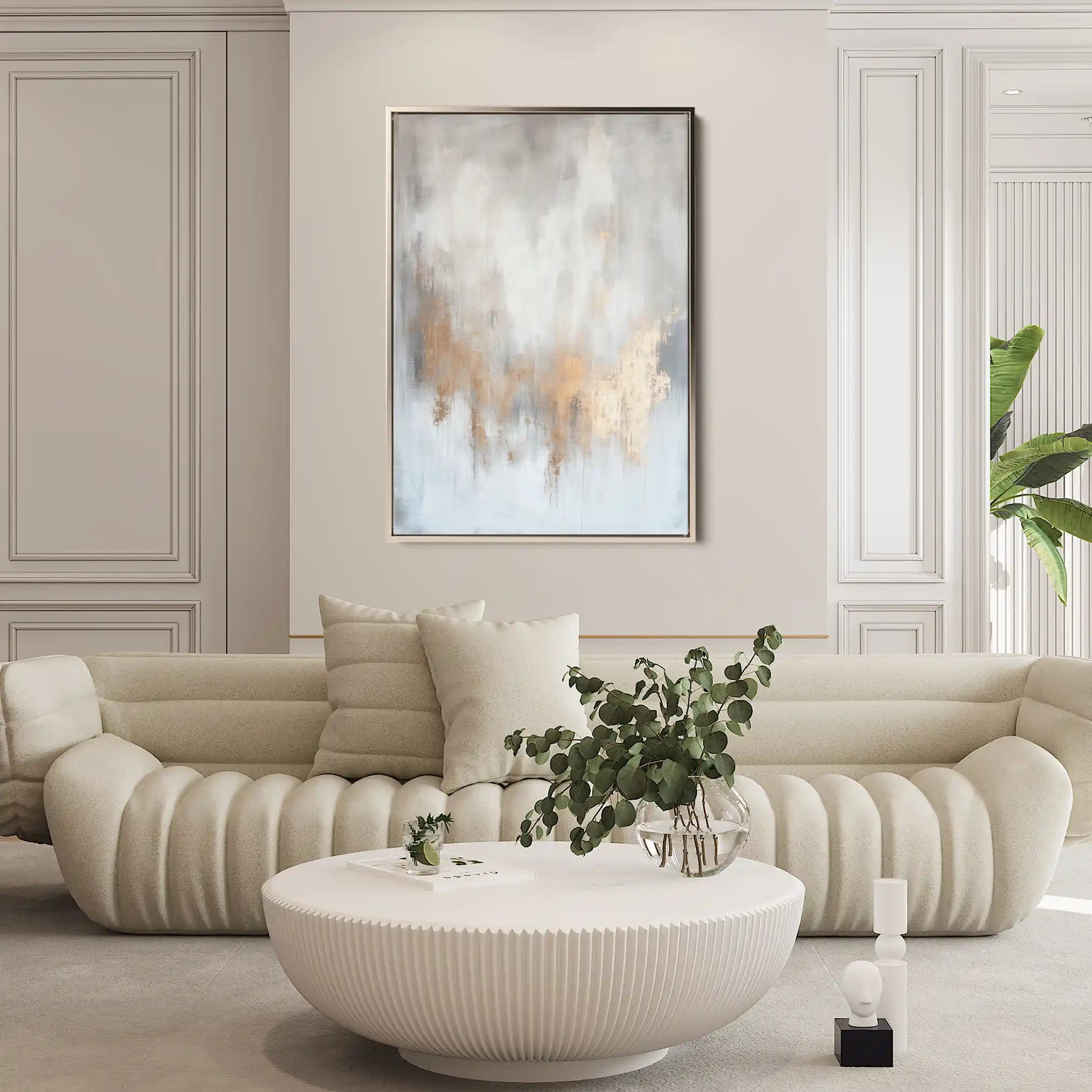 Abstract 501 Canvas Art 60 x 40 cm / Black