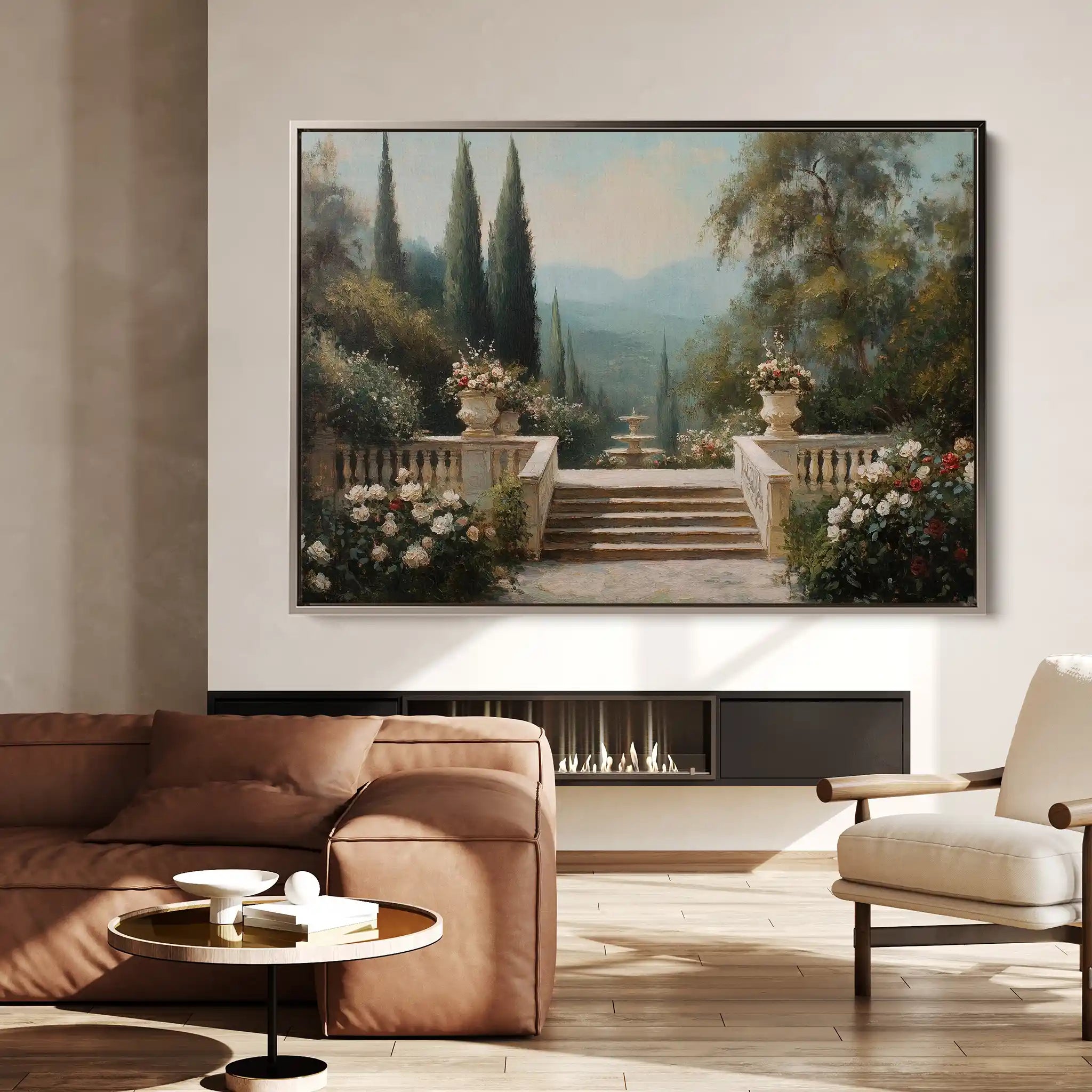 Landscape 501 Canvas Art 60 x 40 cm / Black