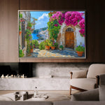 Landscape 502 Canvas Art 60 x 40 cm / Black