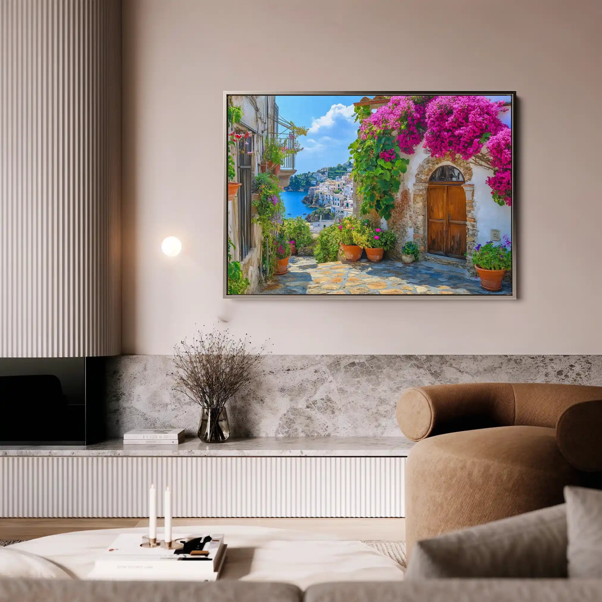 Landscape 502 Canvas Art 60 x 40 cm / Black