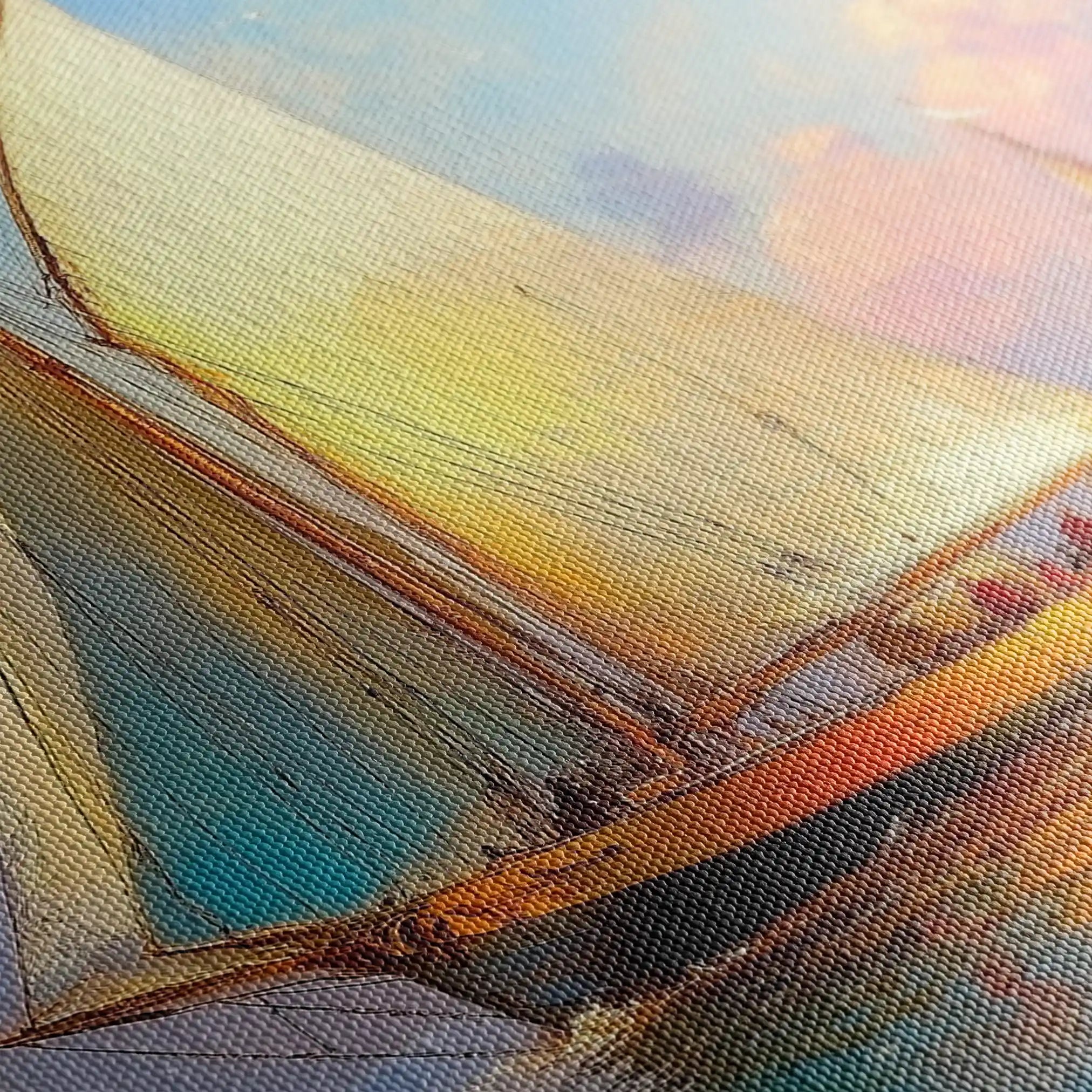 Landscape 503 Canvas Art 60 x 40 cm / Black