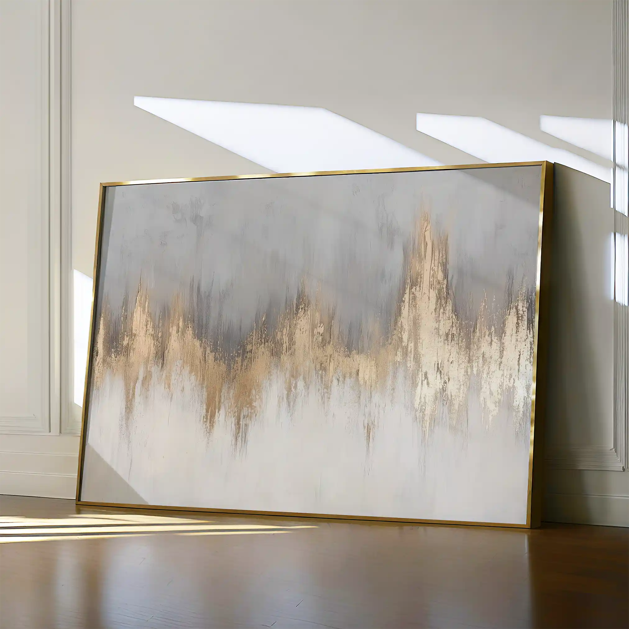 Abstract 504 Canvas Art 60 x 40 cm / Black