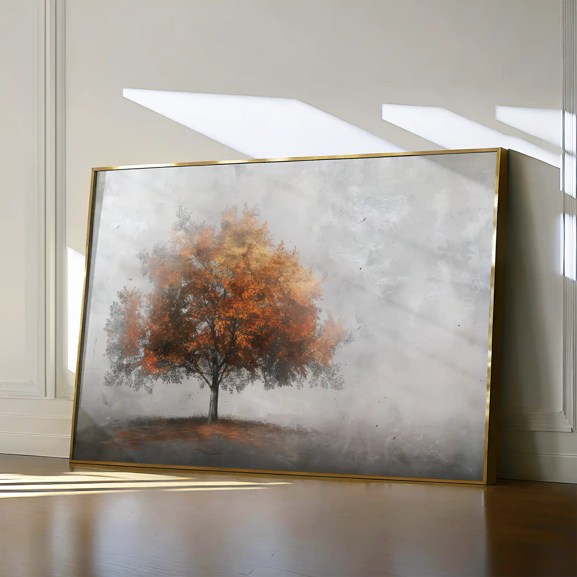 Floral 504 Canvas Art 60 x 40 cm / Black