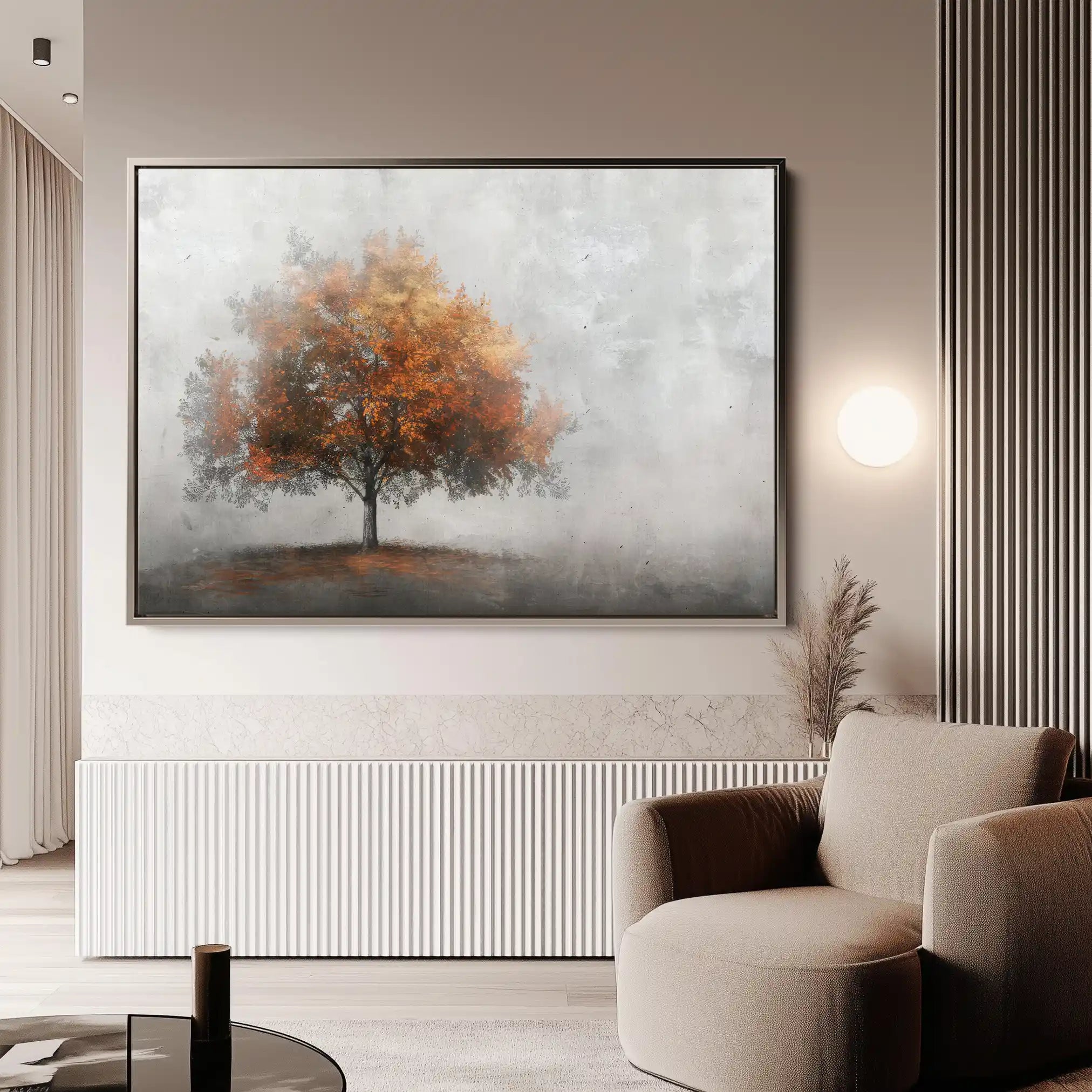 Floral 504 Canvas Art 60 x 40 cm / Black