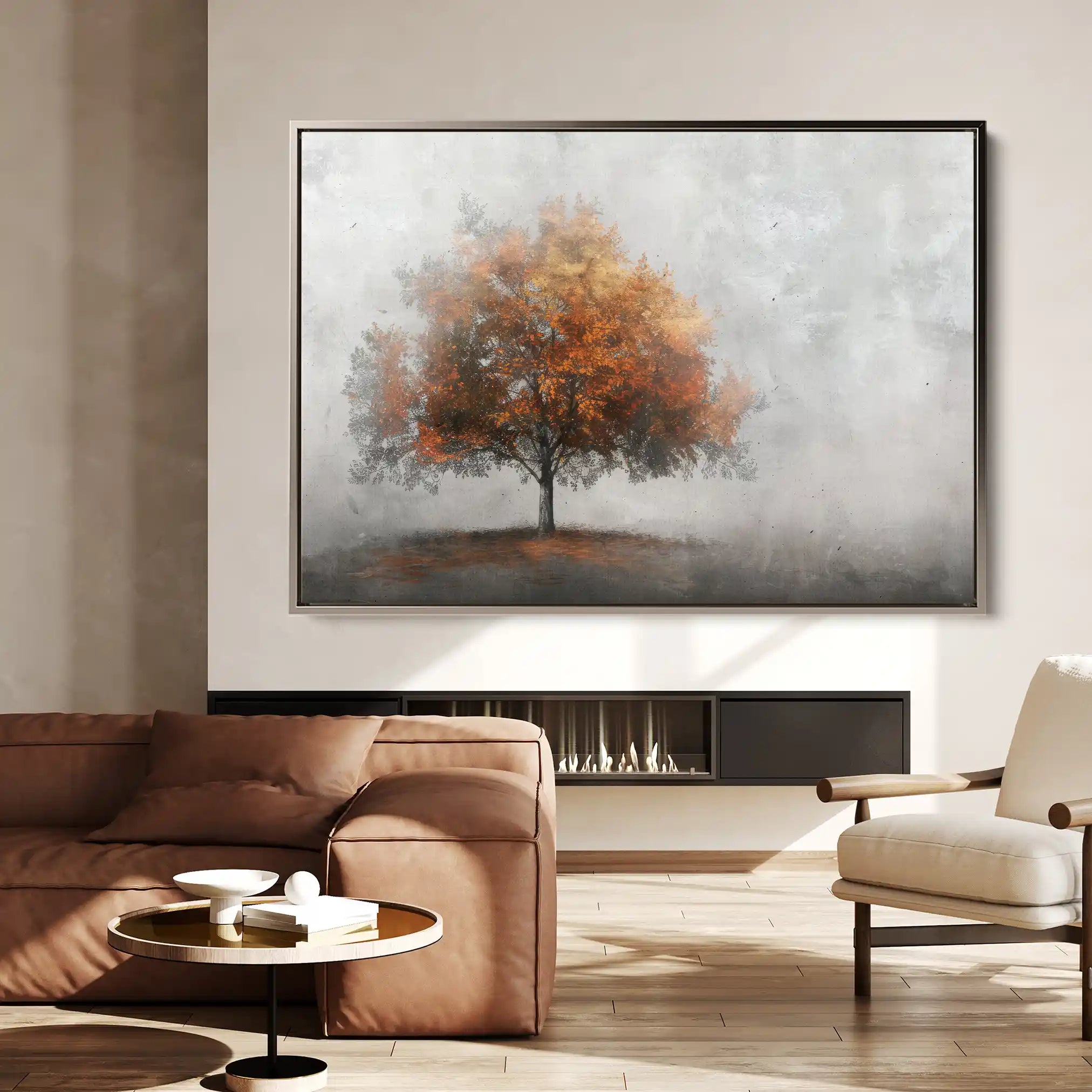 Floral 504 Canvas Art 60 x 40 cm / Black