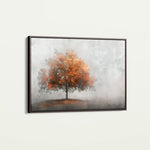 Floral 504 Canvas Art 60 x 40 cm / Black