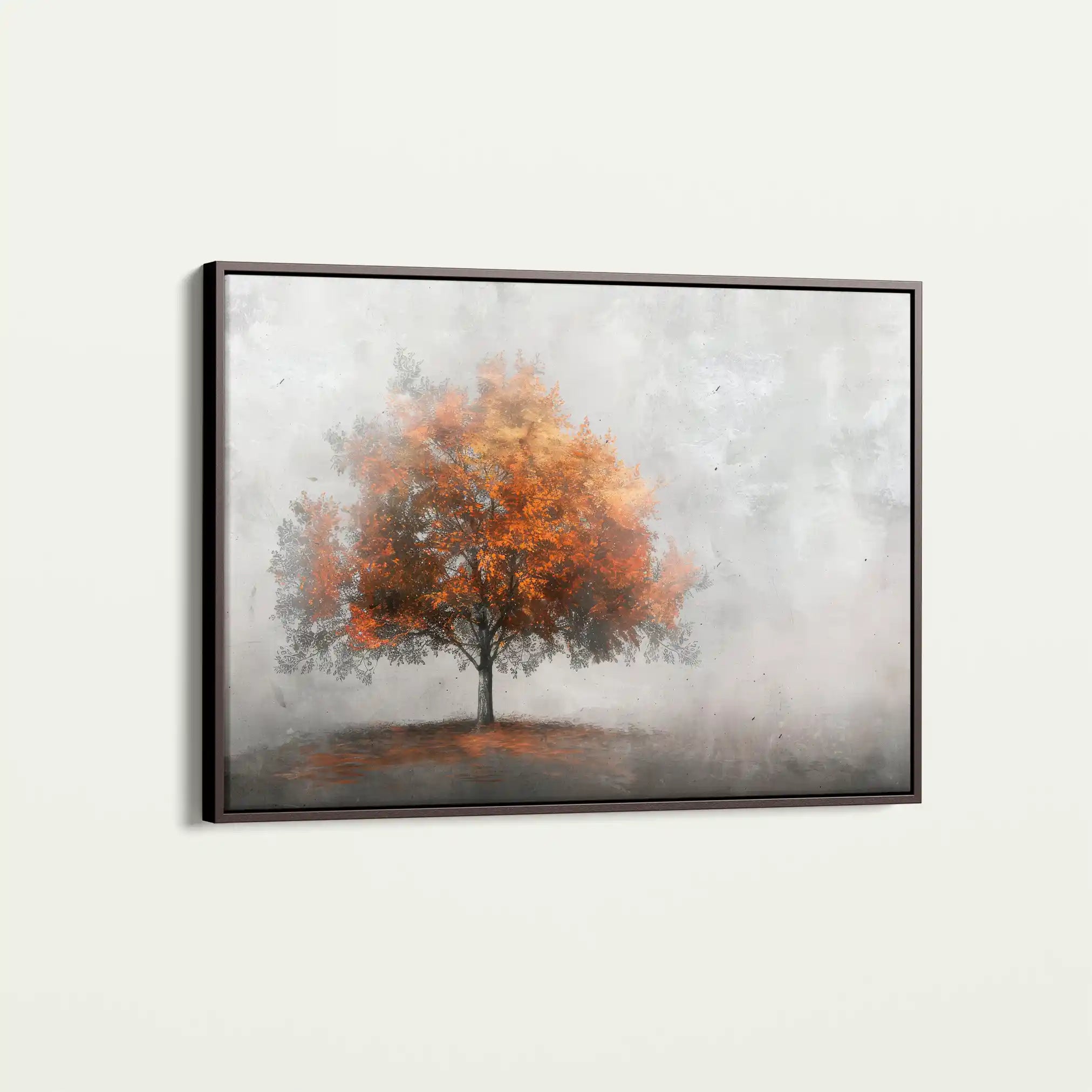 Floral 504 Canvas Art 60 x 40 cm / Black