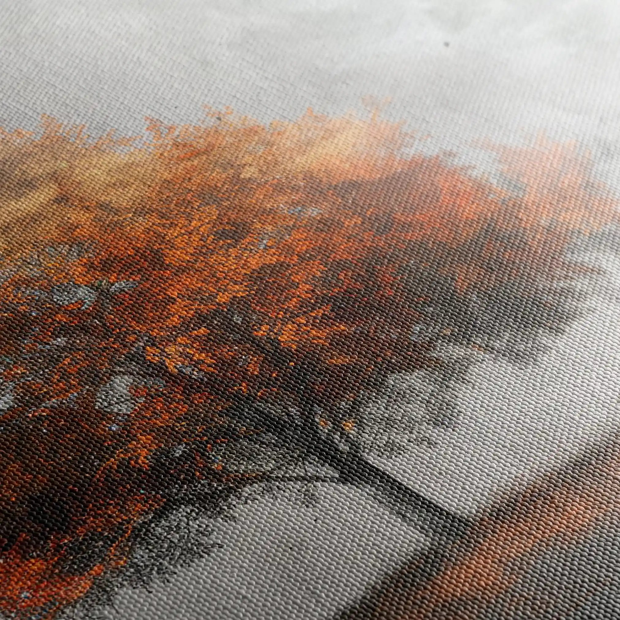 Floral 504 Canvas Art 60 x 40 cm / Black