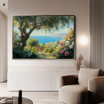 Landscape 504 Canvas Art 60 x 40 cm / Black