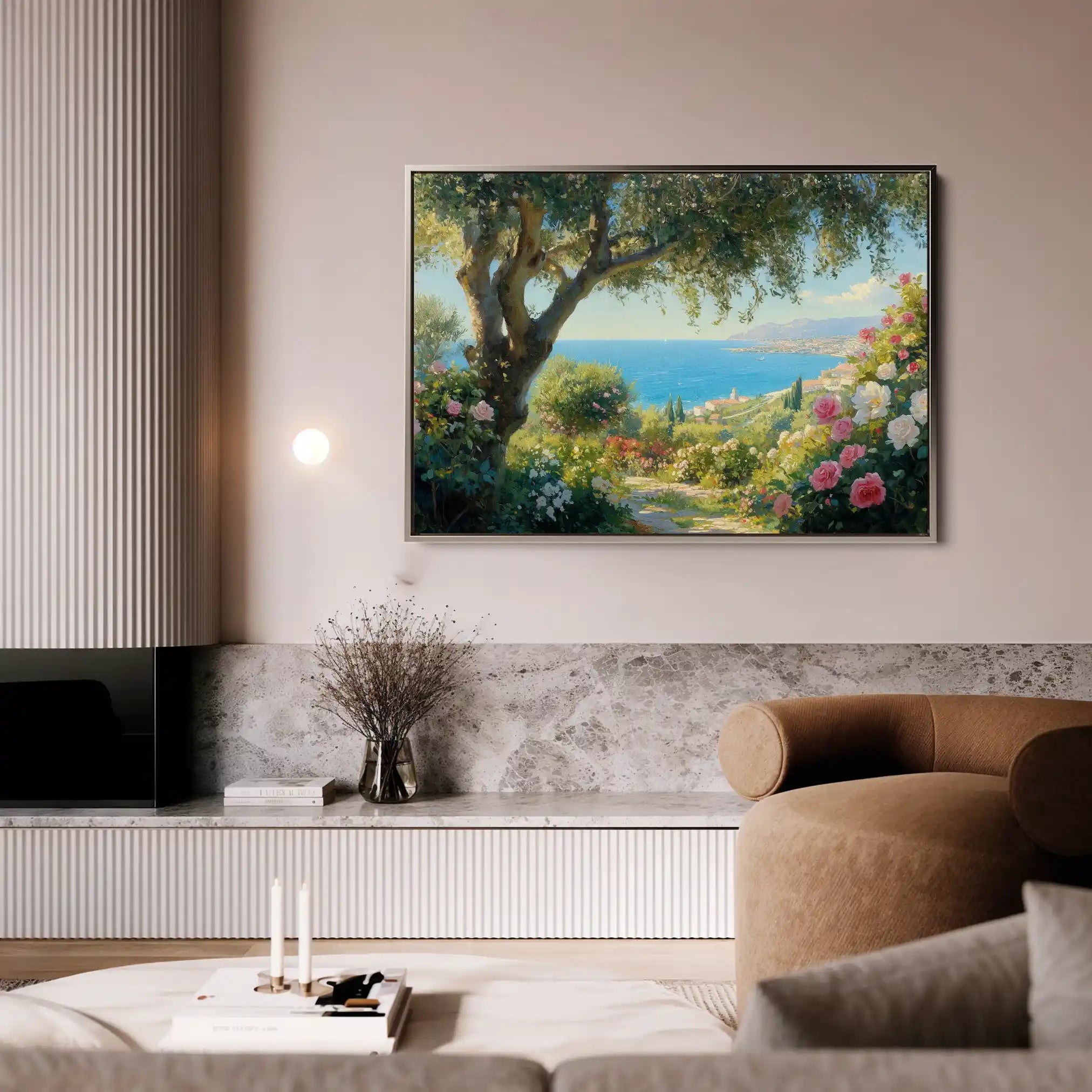 Landscape 504 Canvas Art 60 x 40 cm / Black