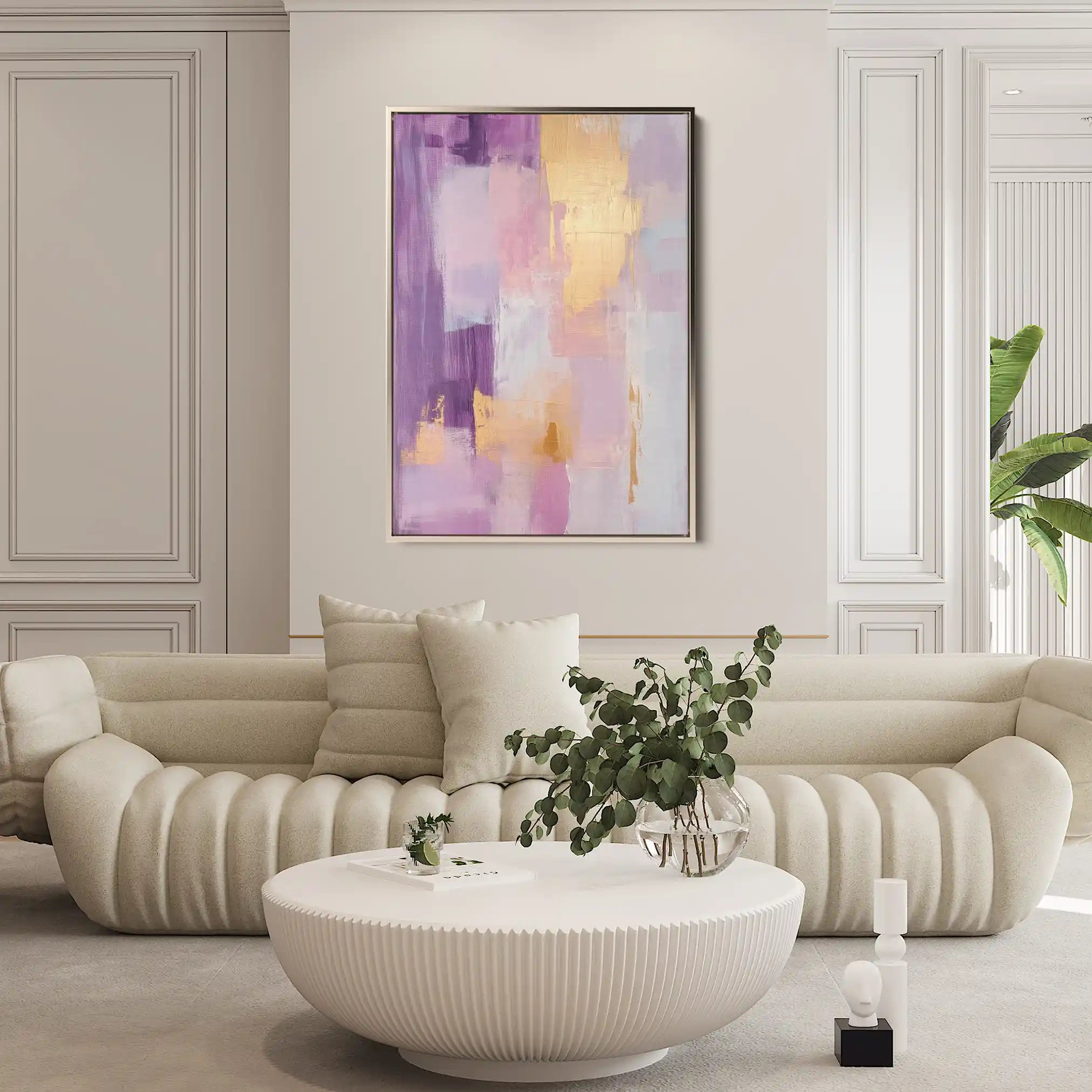 Abstract 506 Canvas Art 60 x 40 cm / Black