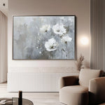 Floral 508 Canvas Art 60 x 40 cm / Black