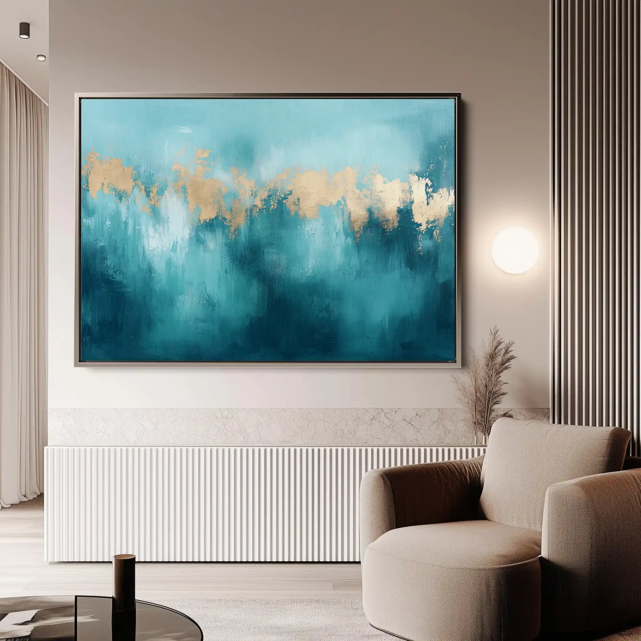 Abstract 510 Canvas Art 60 x 40 cm / Black