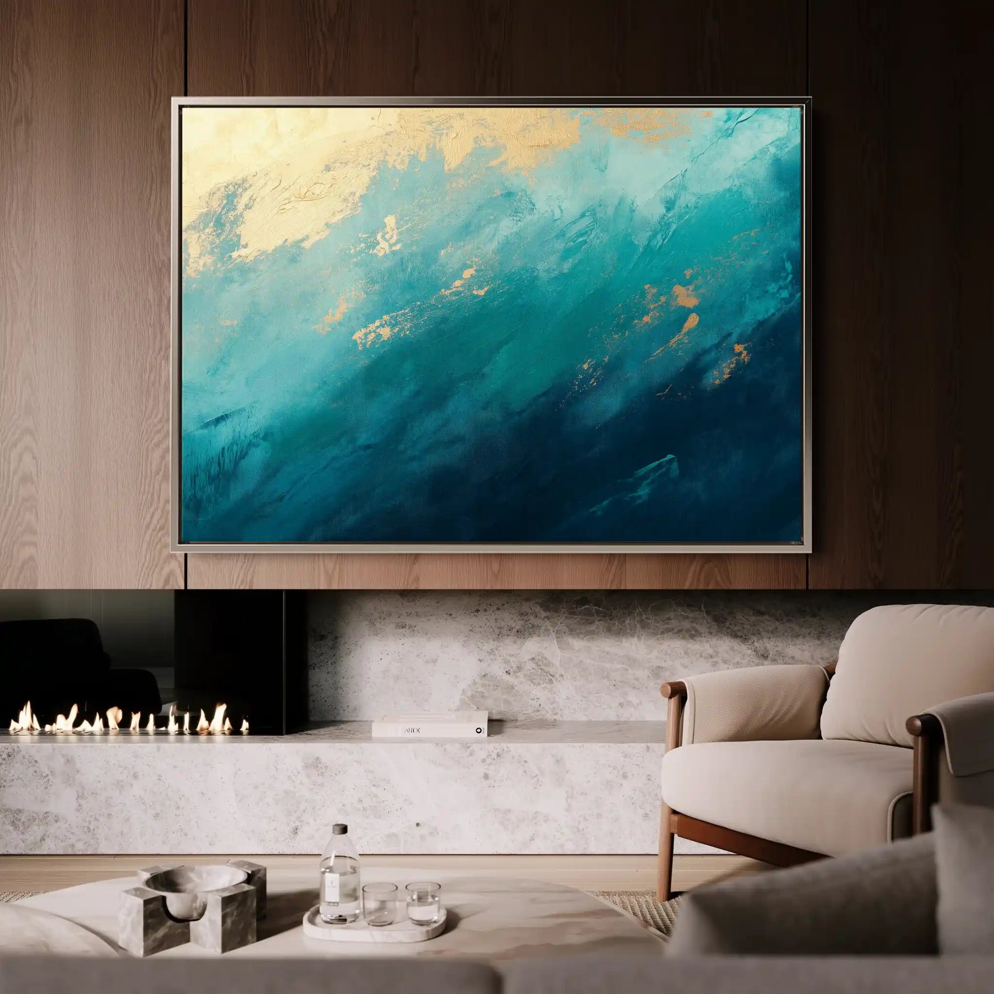 Abstract 511 Canvas Art 60 x 40 cm / Black