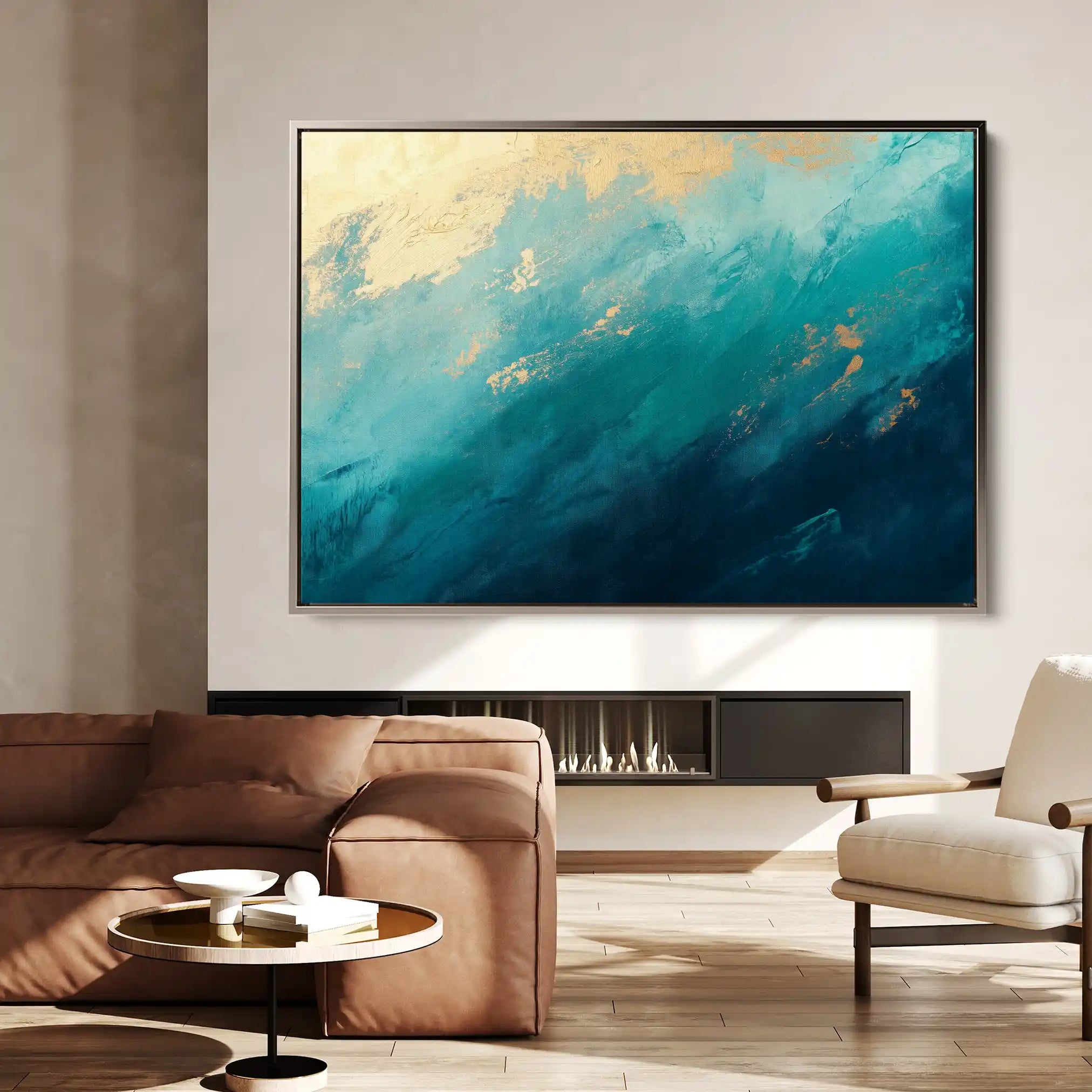 Abstract 511 Canvas Art 60 x 40 cm / Black